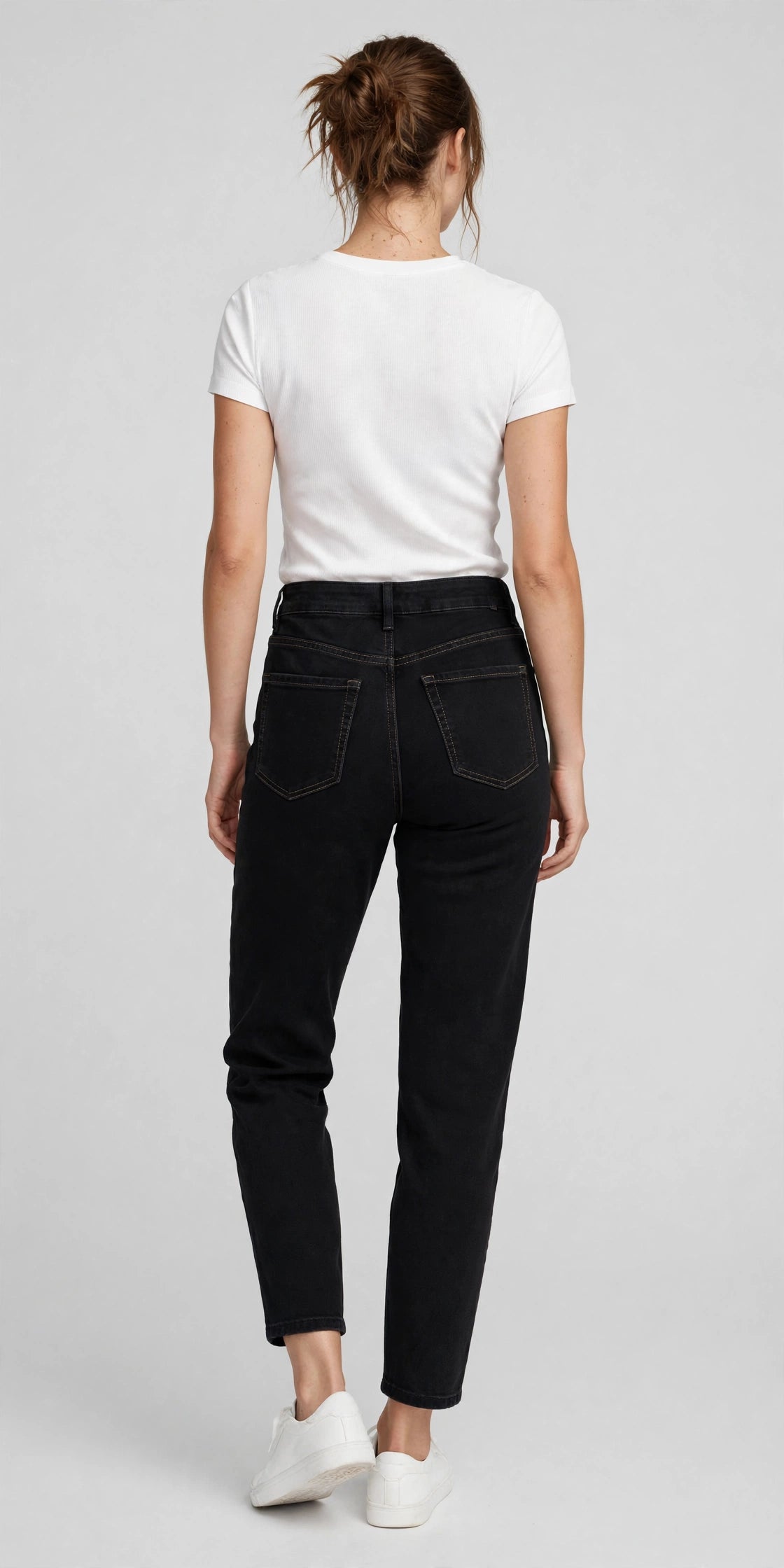 Nimbus Mom Jean - Black - back