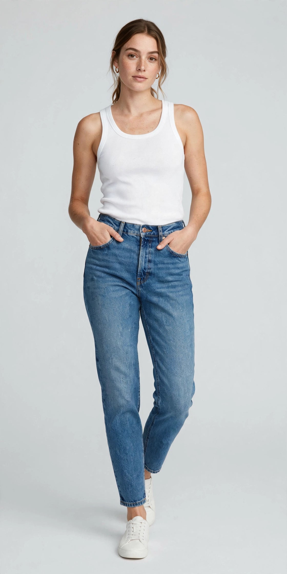 Nimbus Mom Jean - Medium Wash - front