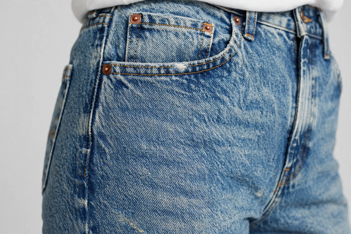 Nimbus Mom Jean - Stonewash - detail
