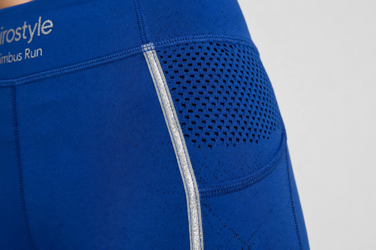 Nimbus Run Crop Legging - Cobalt - detail