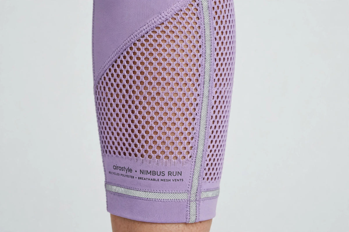 Nimbus Run Crop Legging - Lilac - detail