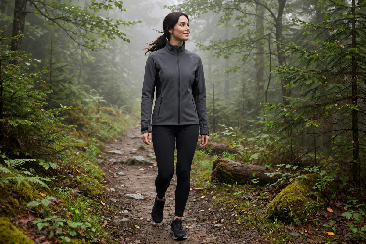 Drift Softshell Trail Jacket - Charcoal - lifestyle