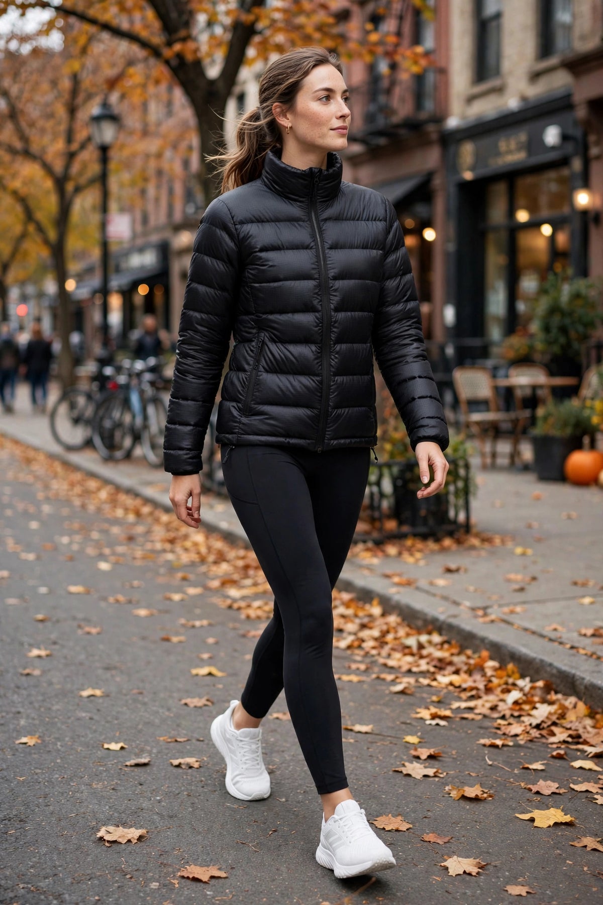 Cirrus Packable Puffer Jacket - Black - lifestyle