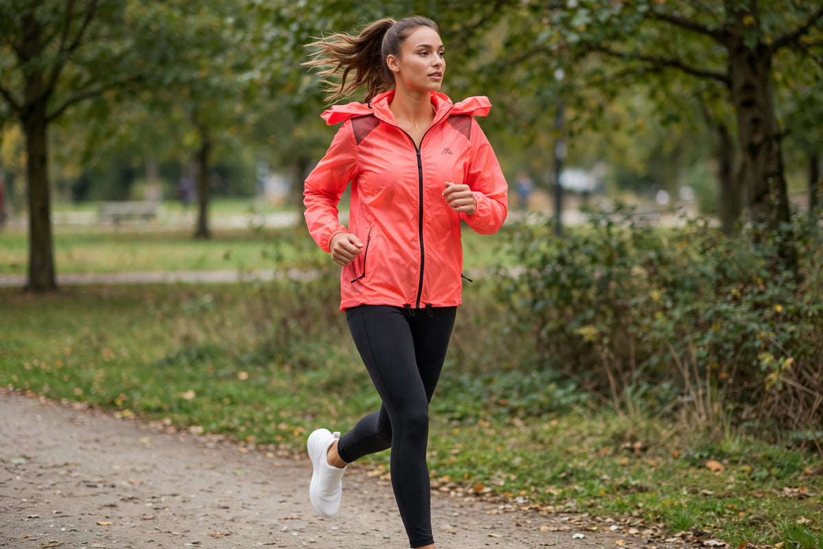 Stratosphere Windbreaker - Neon Coral - lifestyle