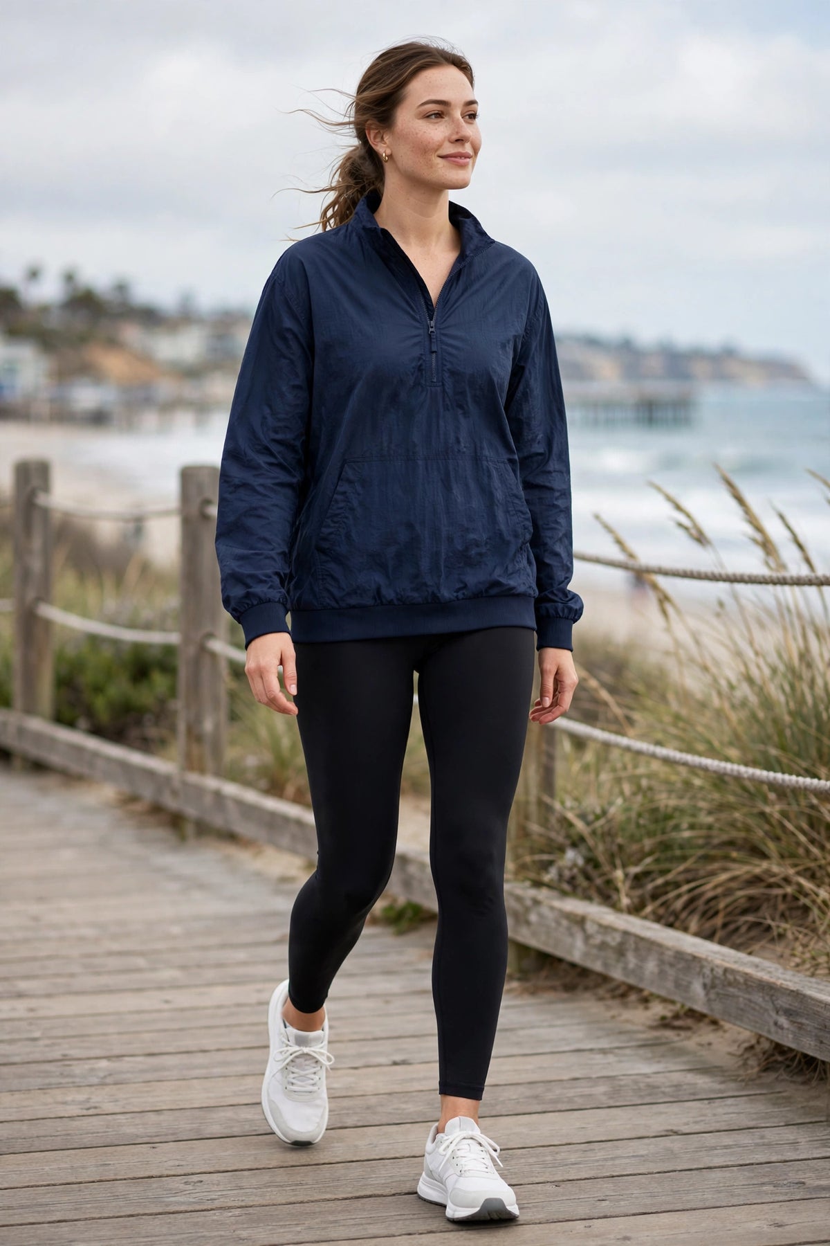 Tidal Anorak Pullover - Navy - lifestyle