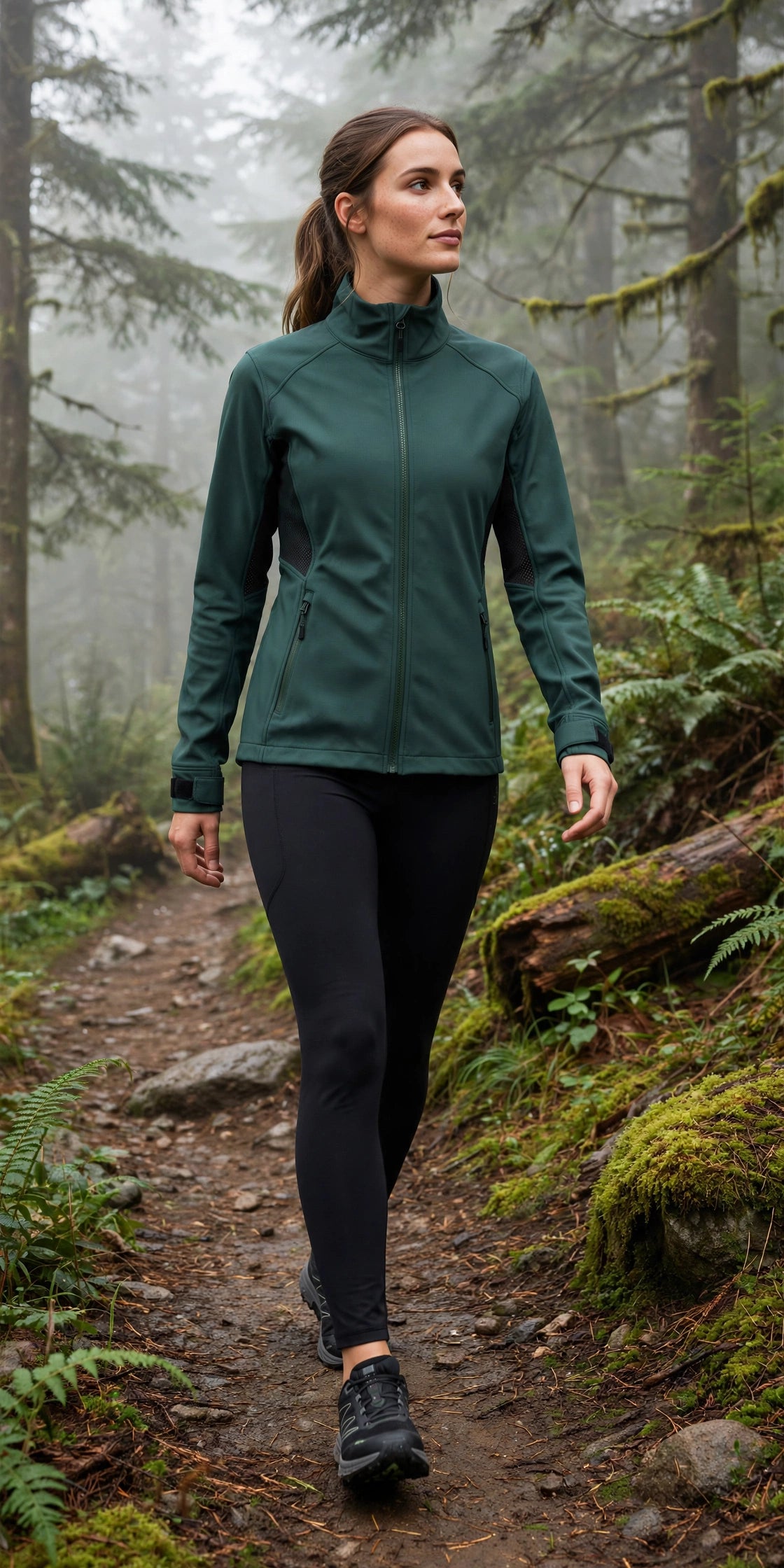 Drift Softshell Trail Jacket - Forest - lifestyle