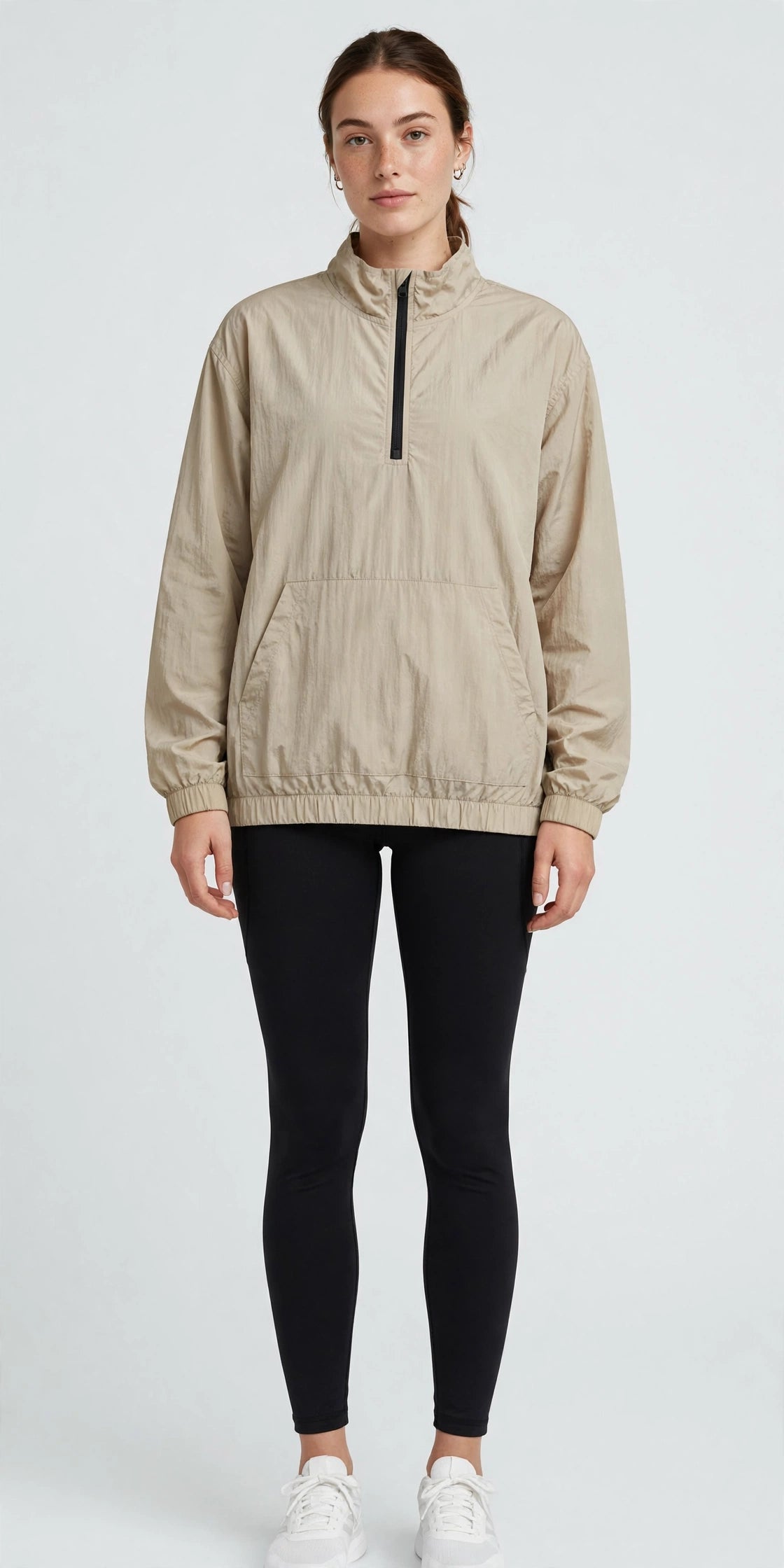 Tidal Anorak Pullover - Stone - front