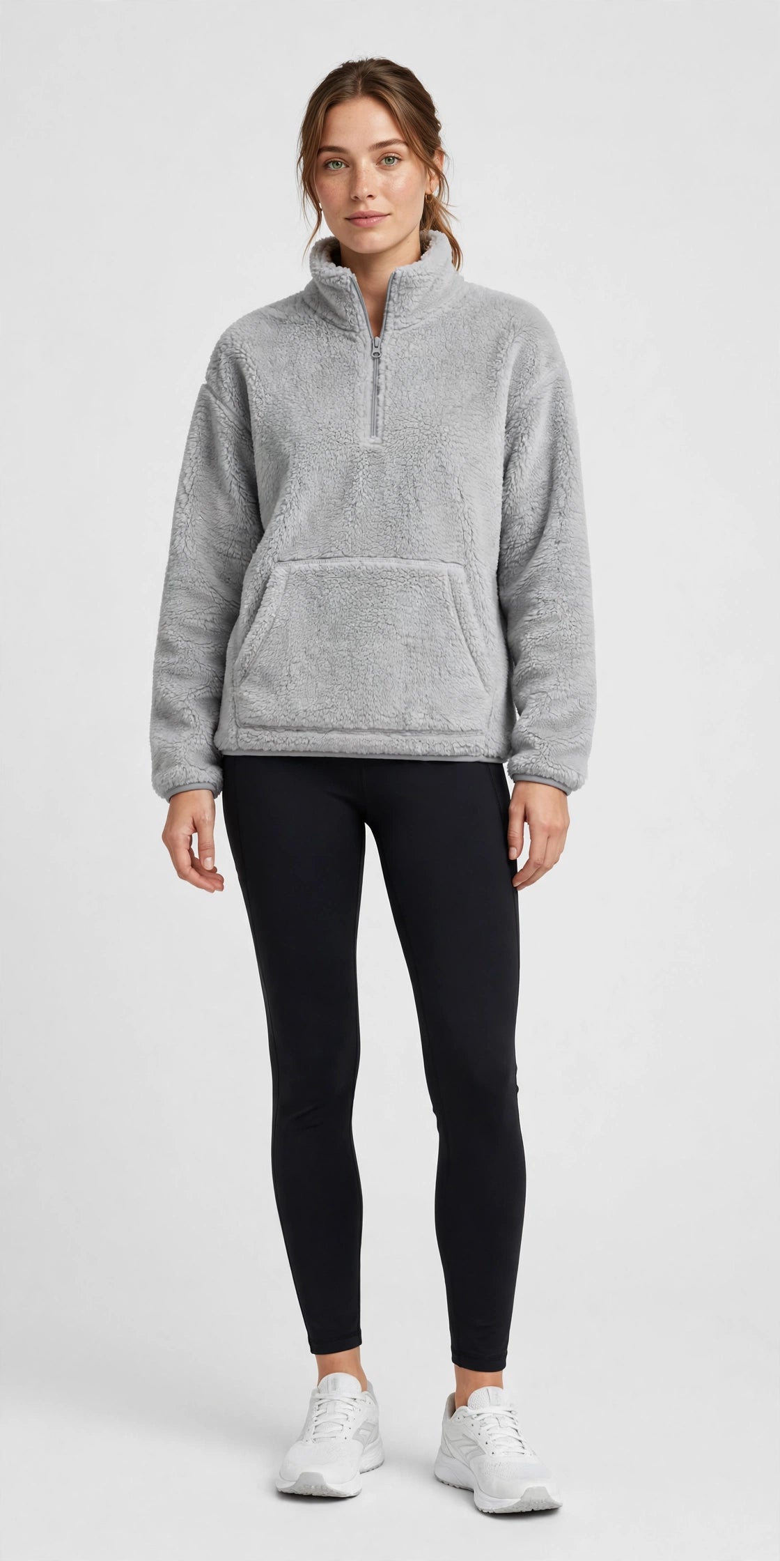 Nimbus Sherpa Quarter-Zip - Grey - front