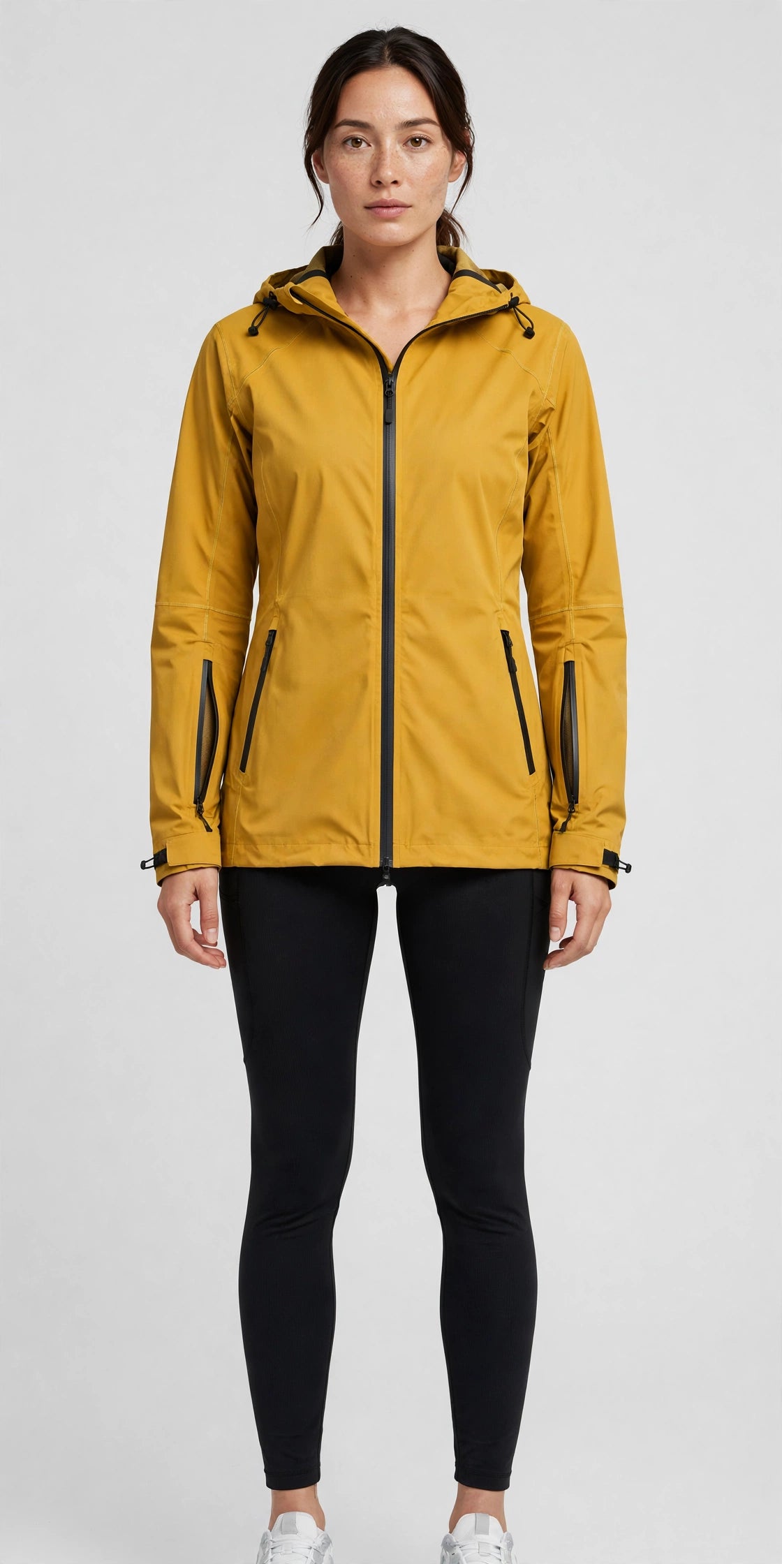 Zephyr Rain Shell - Mustard - front