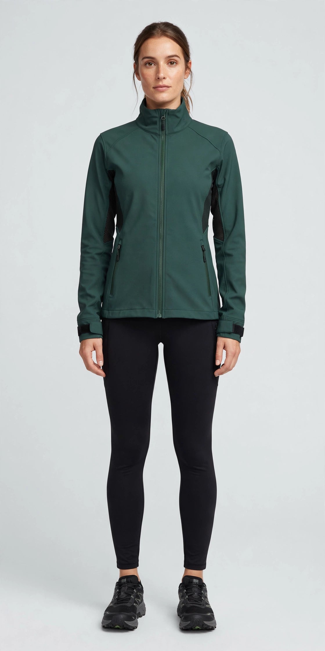 Drift Softshell Trail Jacket - Forest - front