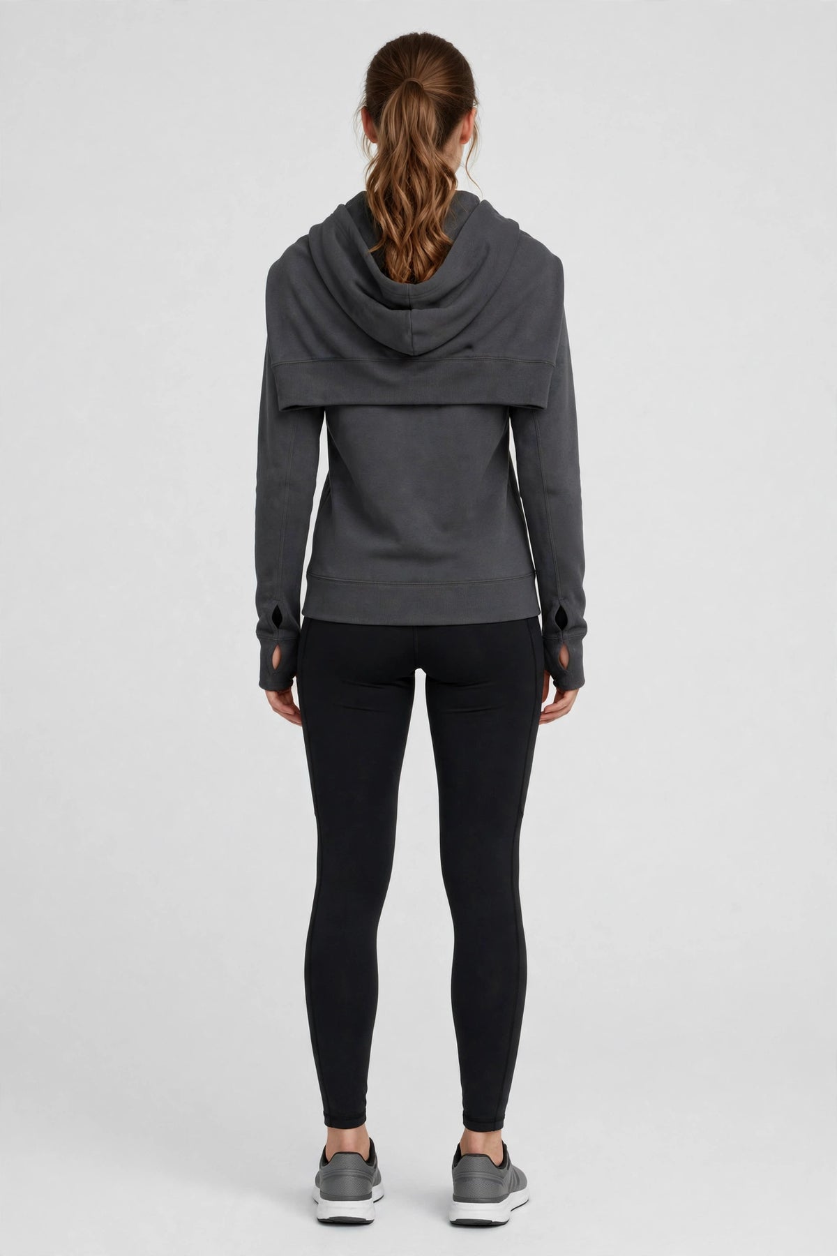 Solstice Performance Hoodie - Charcoal - back