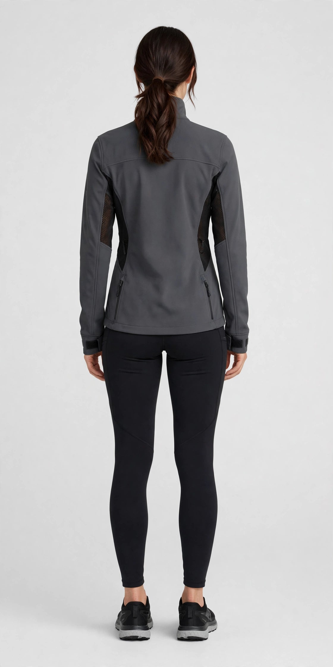 Drift Softshell Trail Jacket - Charcoal - back
