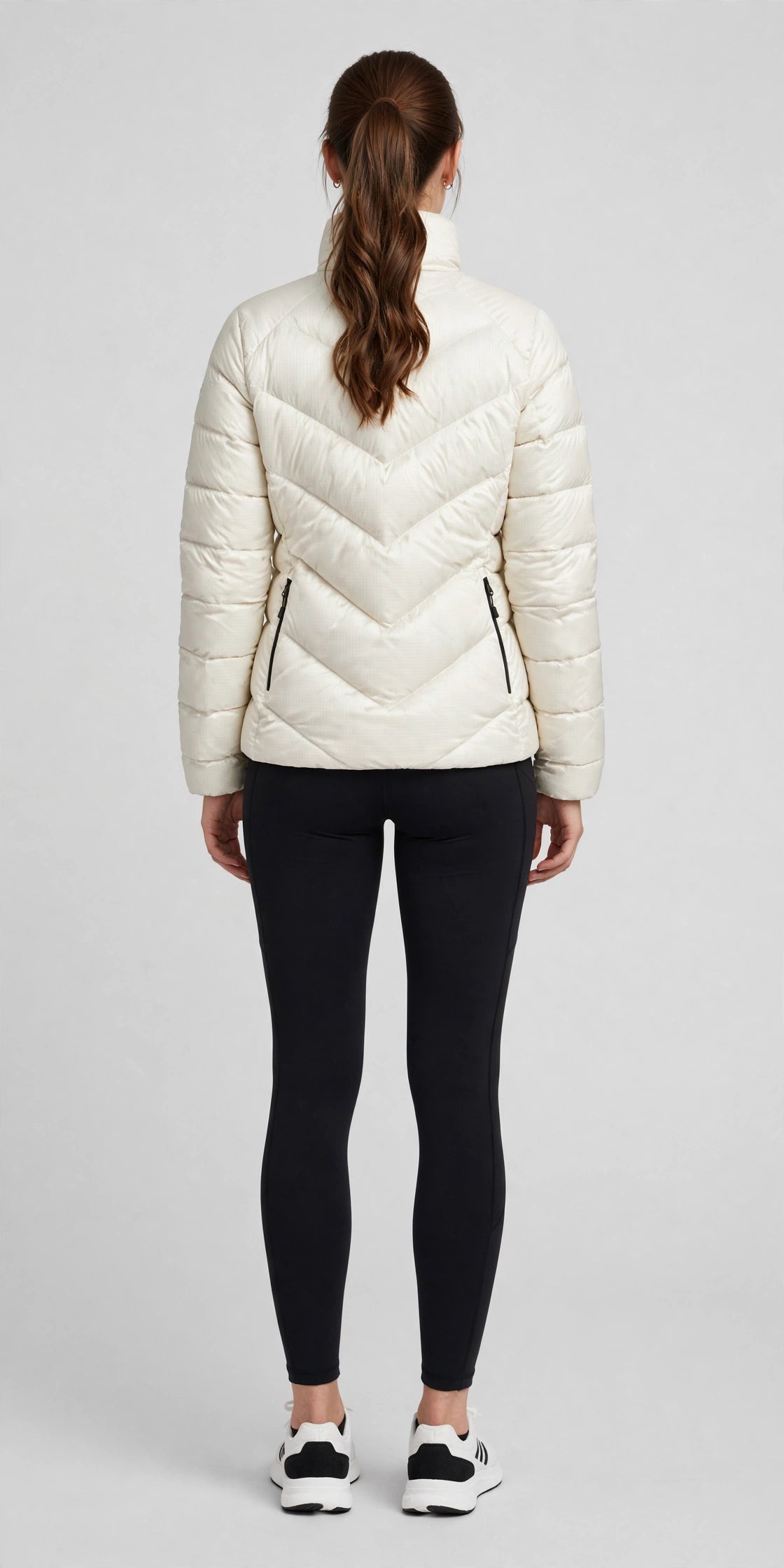 Cirrus Packable Puffer Jacket - Cream - back