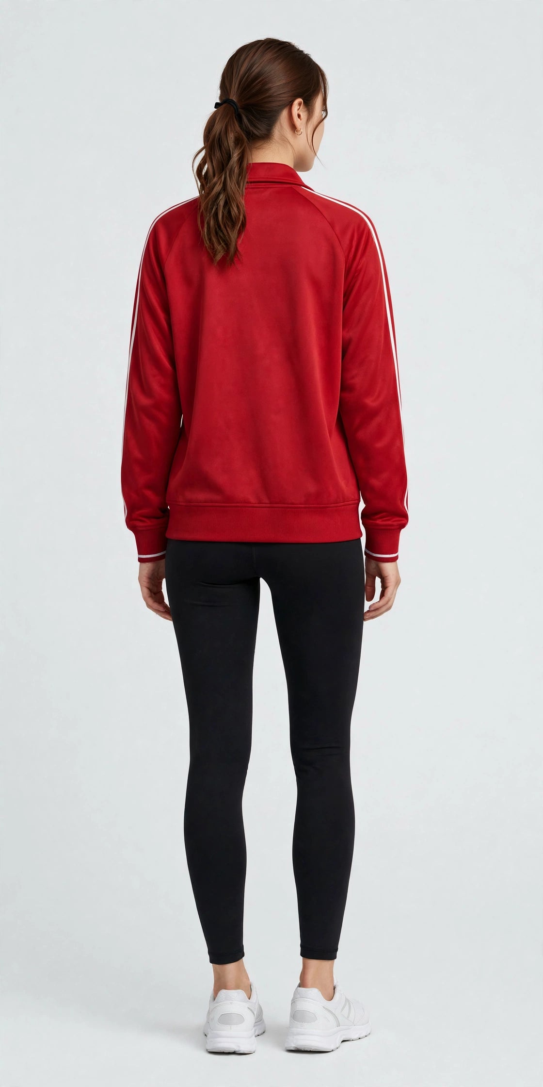 Breeze Mesh-Lined Track Jacket - Red/White - back