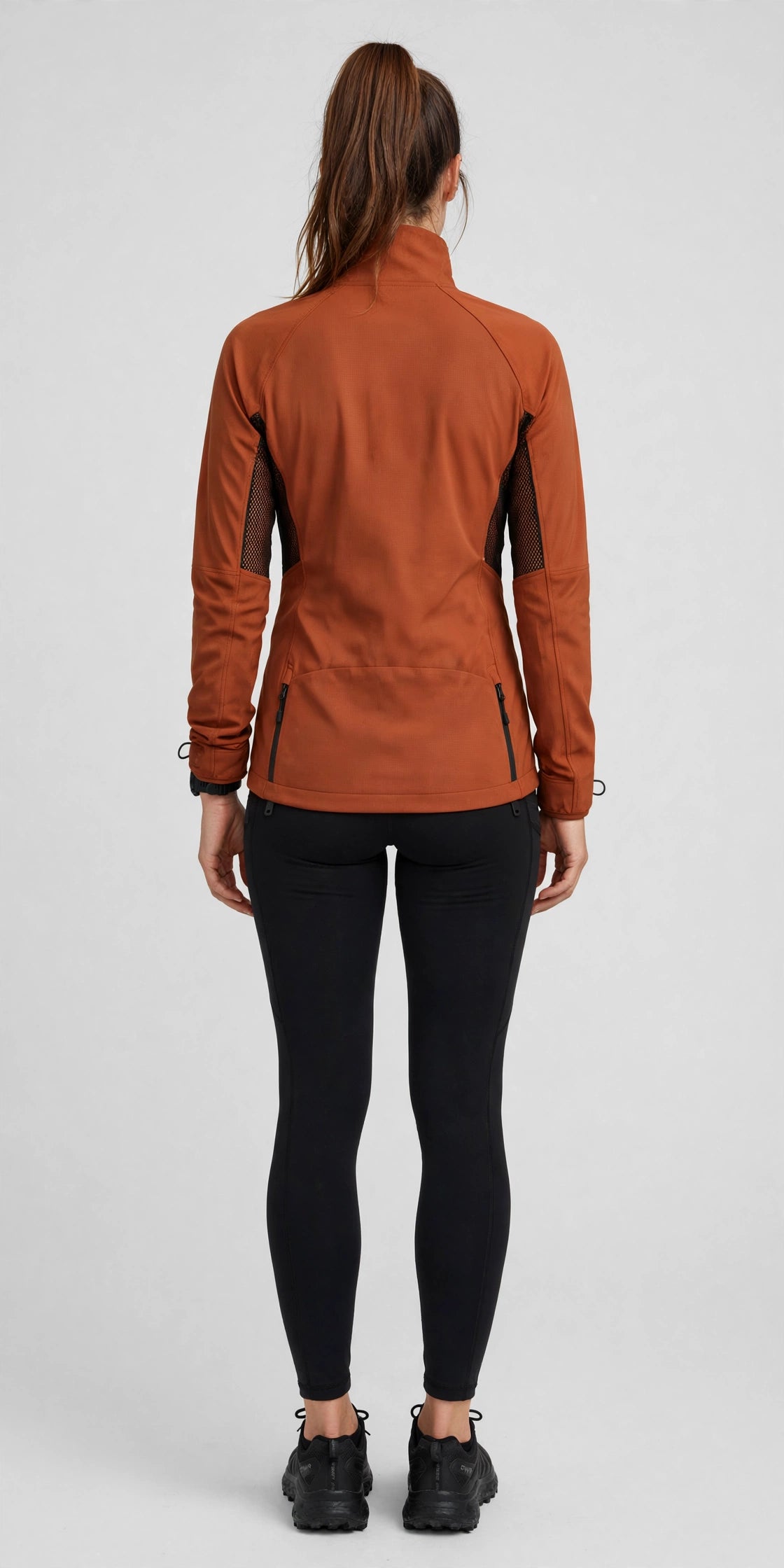 Drift Softshell Trail Jacket - Rust - back