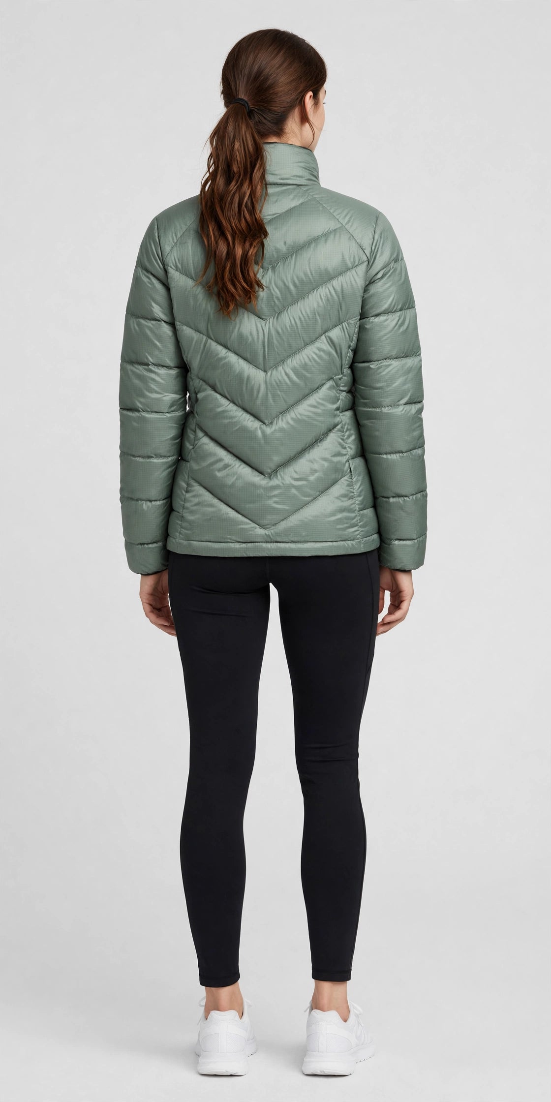 Cirrus Packable Puffer Jacket - Sage - back