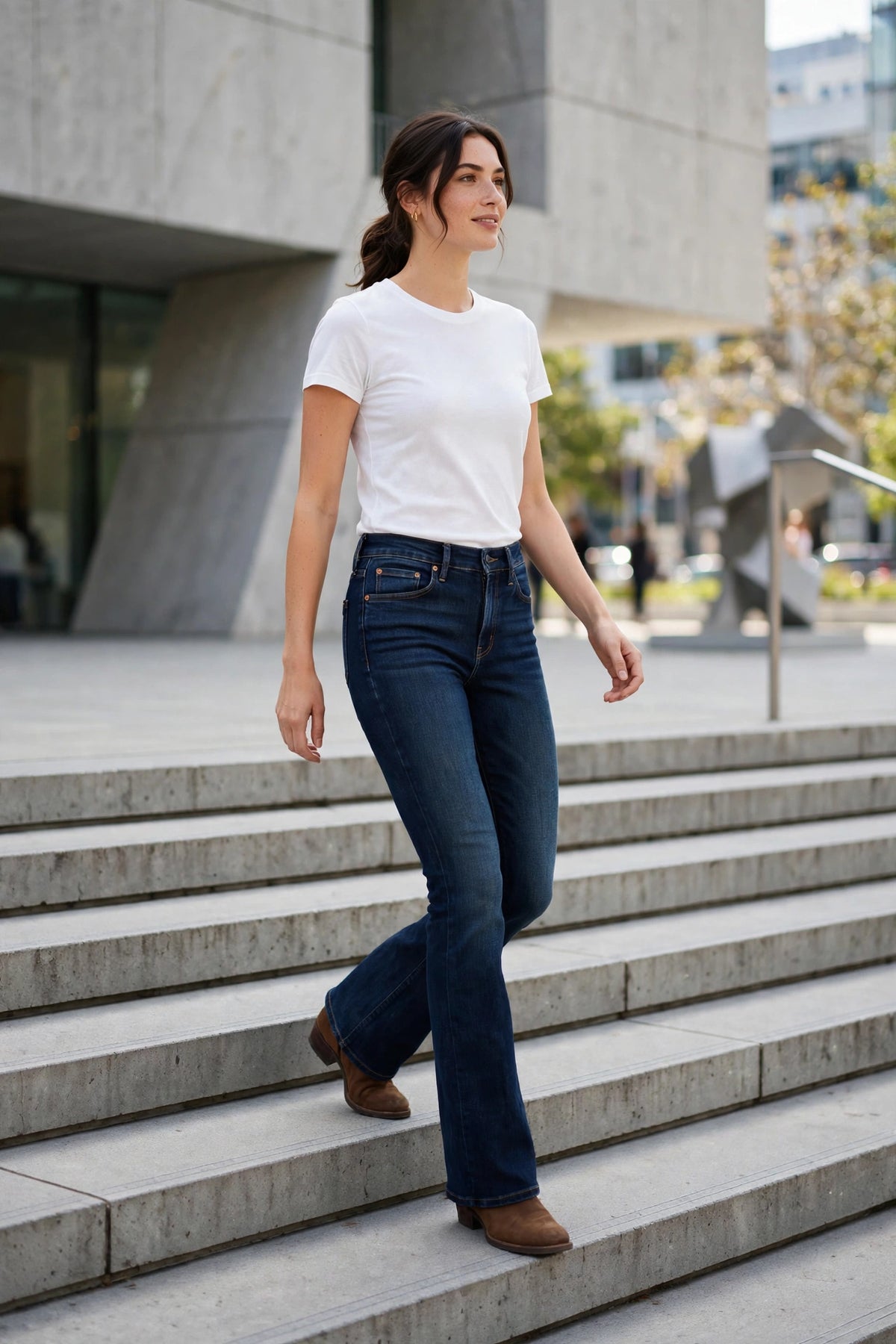 Skysail Bootcut Jean - Dark Rinse - lifestyle
