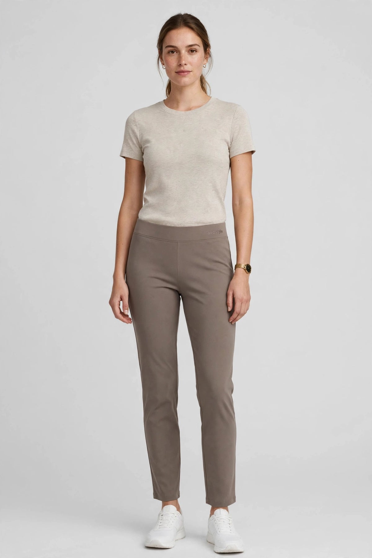 Skysail Straight-Leg Pant - Taupe - front