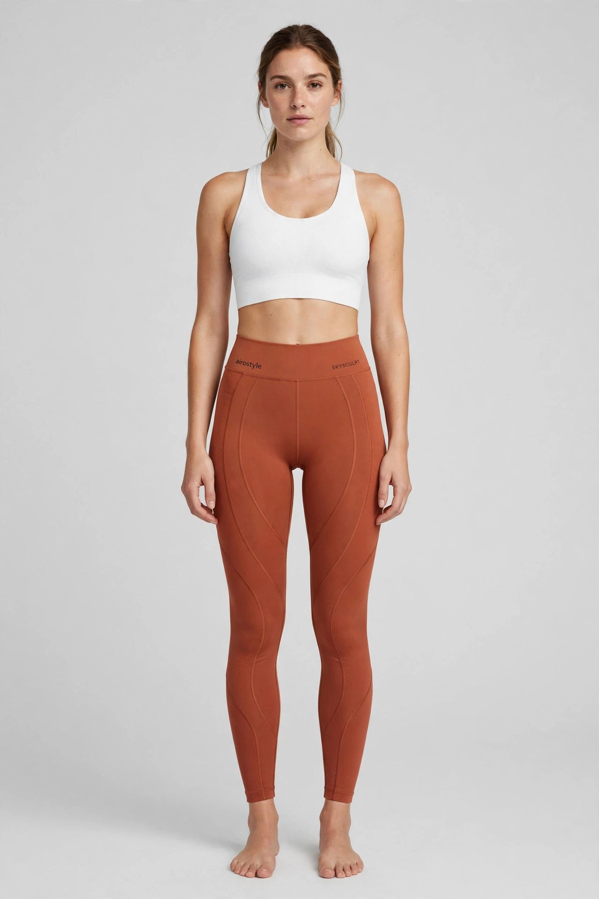 Skysculpt Contour Legging - Terracotta - front