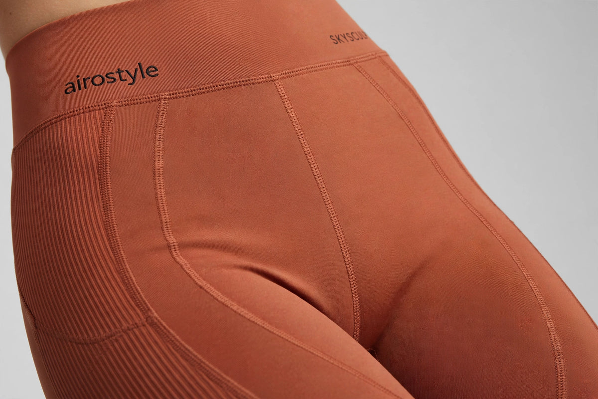 Skysculpt Contour Legging - Terracotta - detail