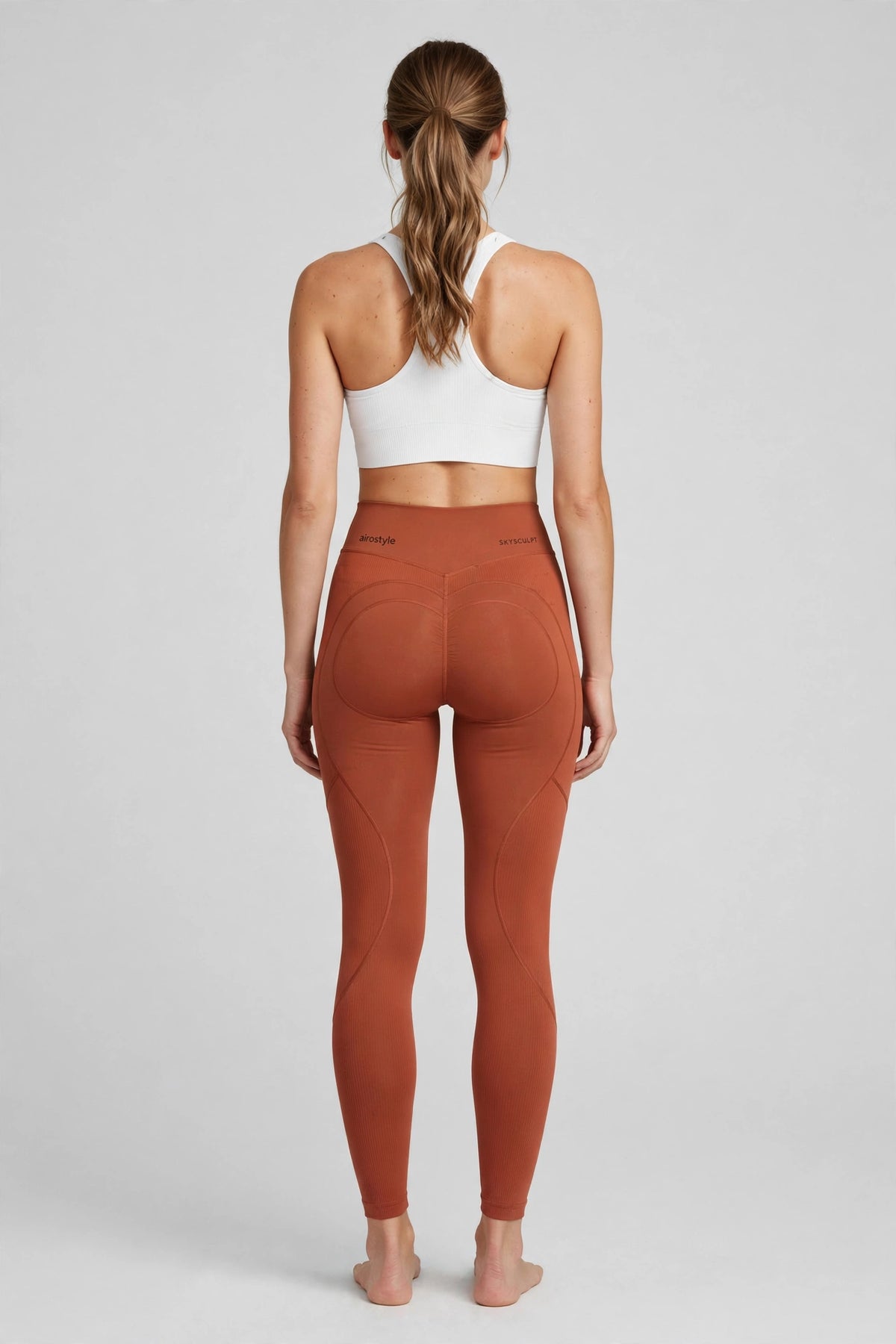 Skysculpt Contour Legging - Terracotta - back