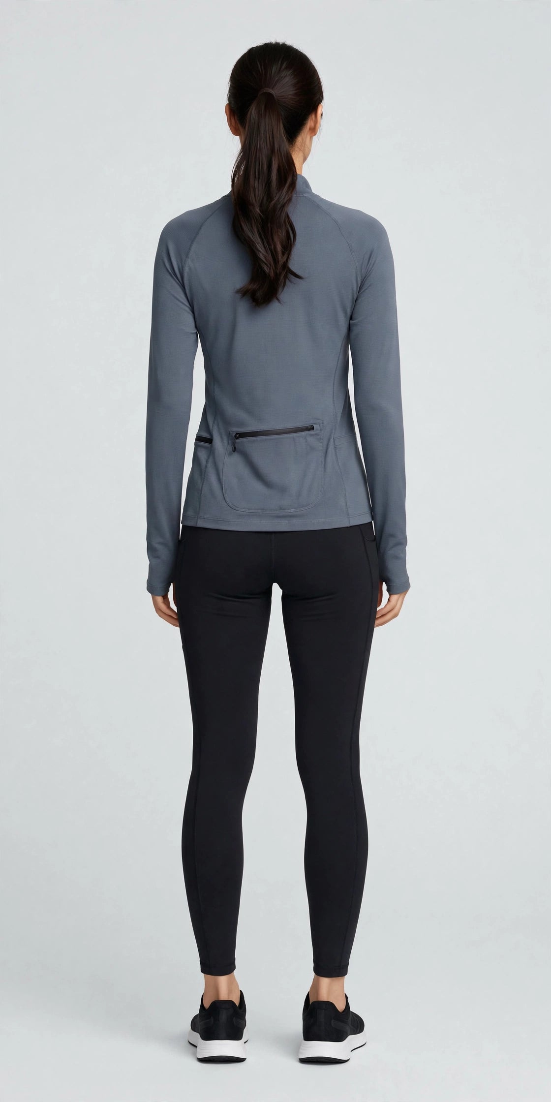 Sol Quarter-Zip Training Top - Slate - back