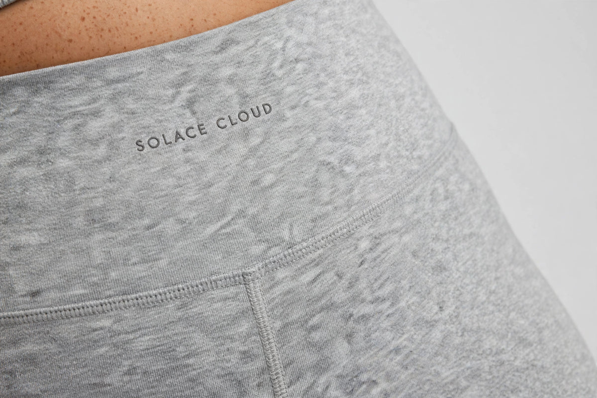 Solace Cloud High-Waisted Legging - Heather Grey - detail