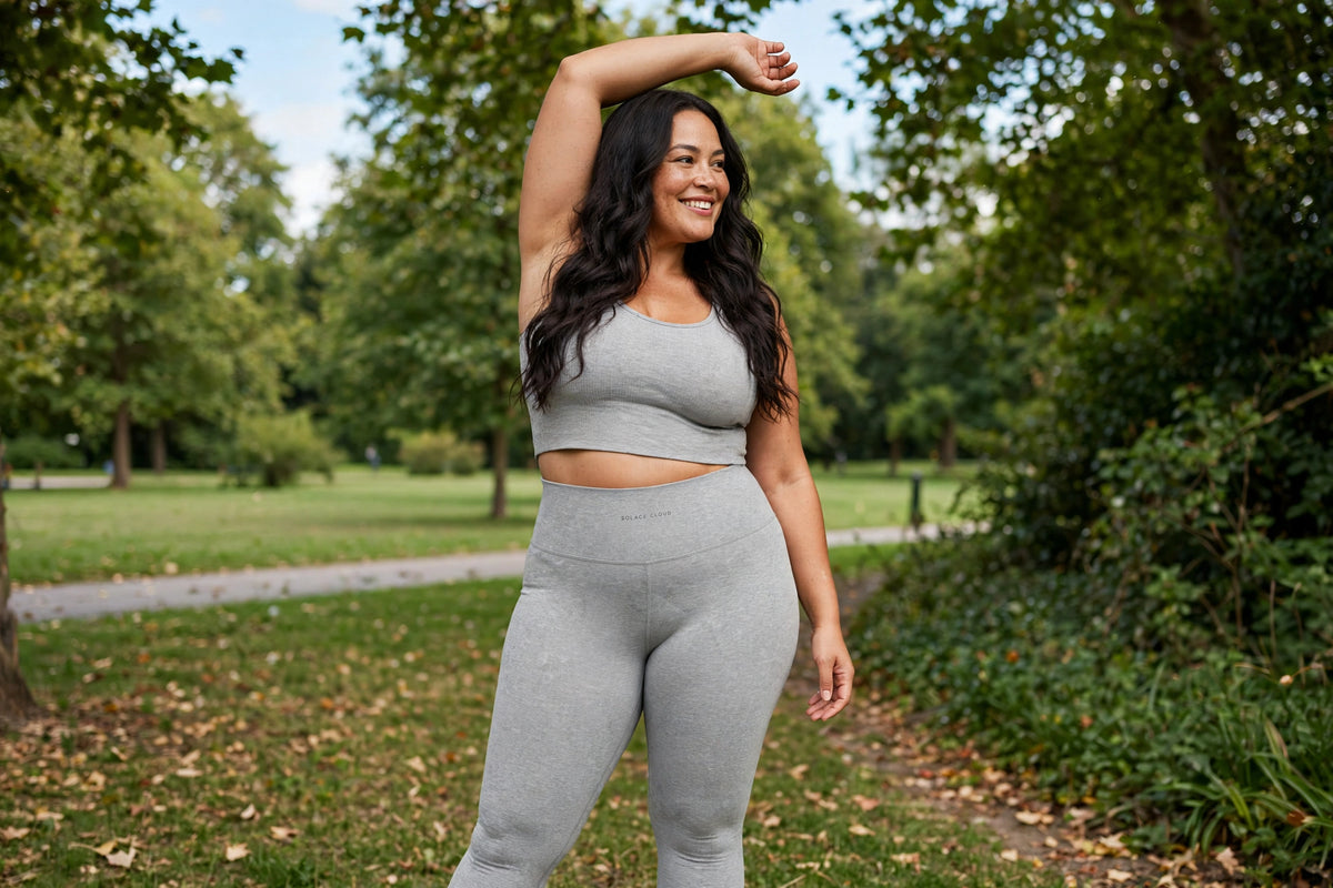 Solace Cloud High-Waisted Legging - Heather Grey - lifestyle