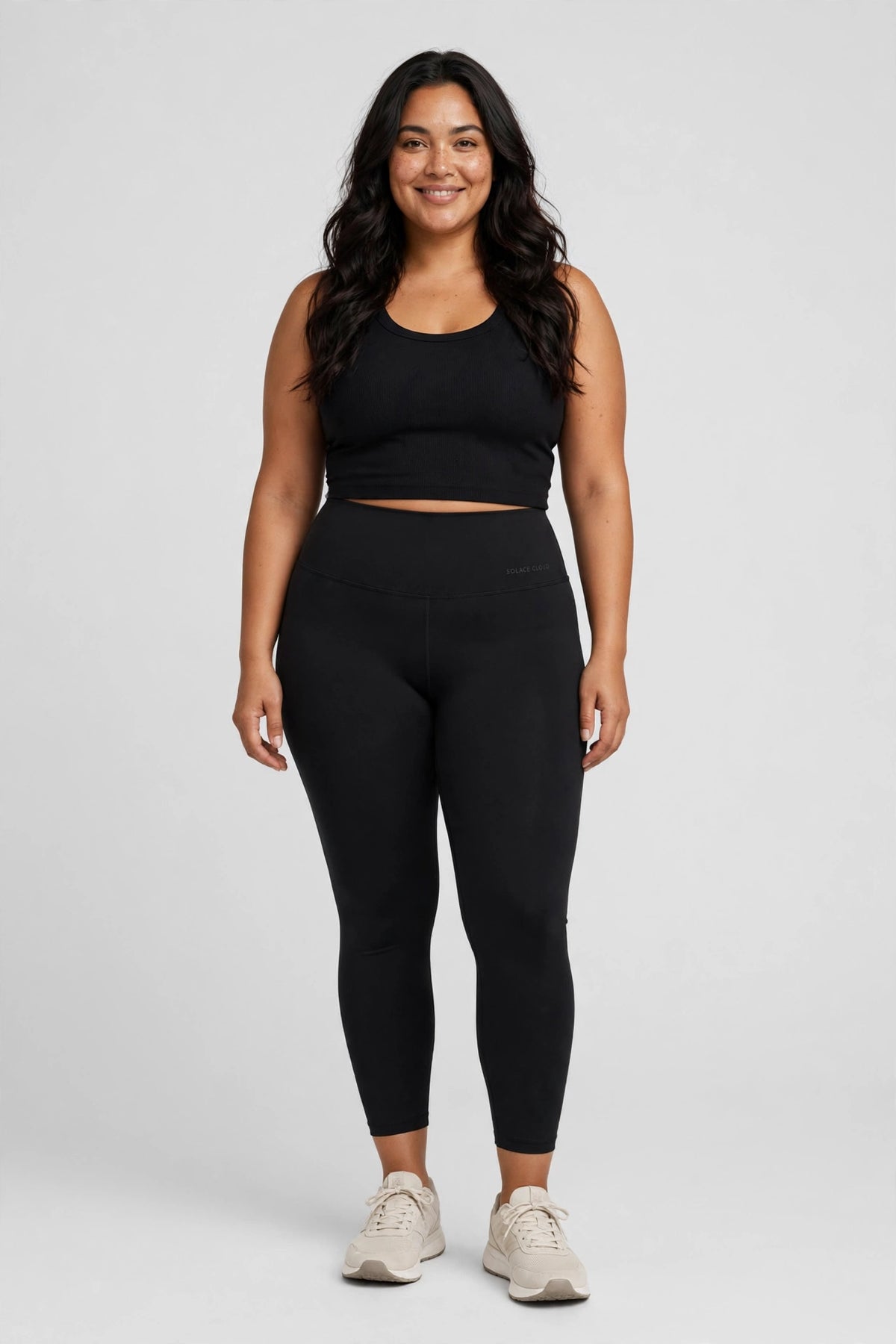 Solace Cloud High-Waisted Legging - Black - front