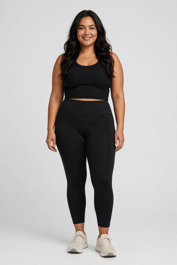 Solace Cloud High-Waisted Legging - Black - front