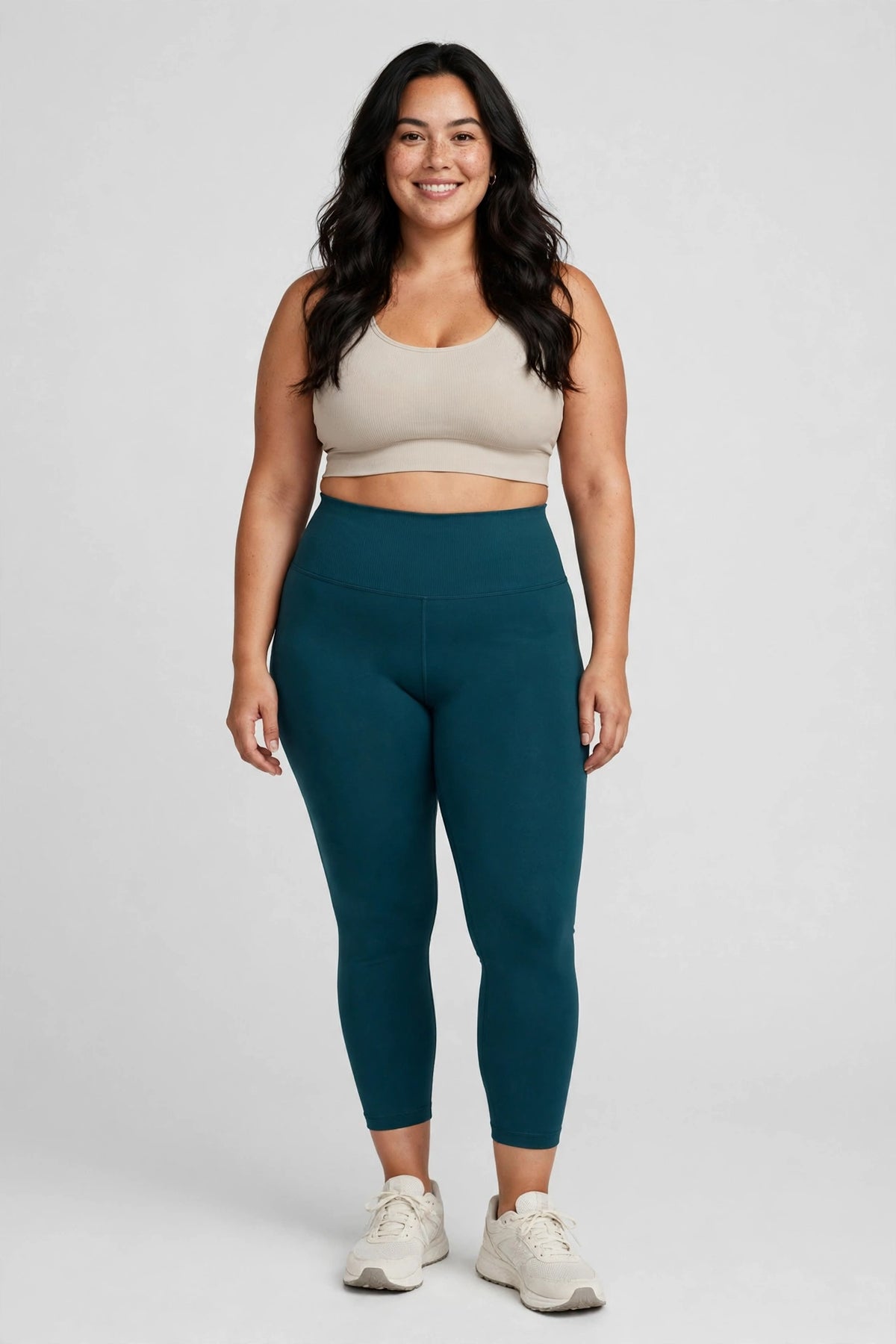 Solace Cloud High-Waisted Legging - Deep Teal - front