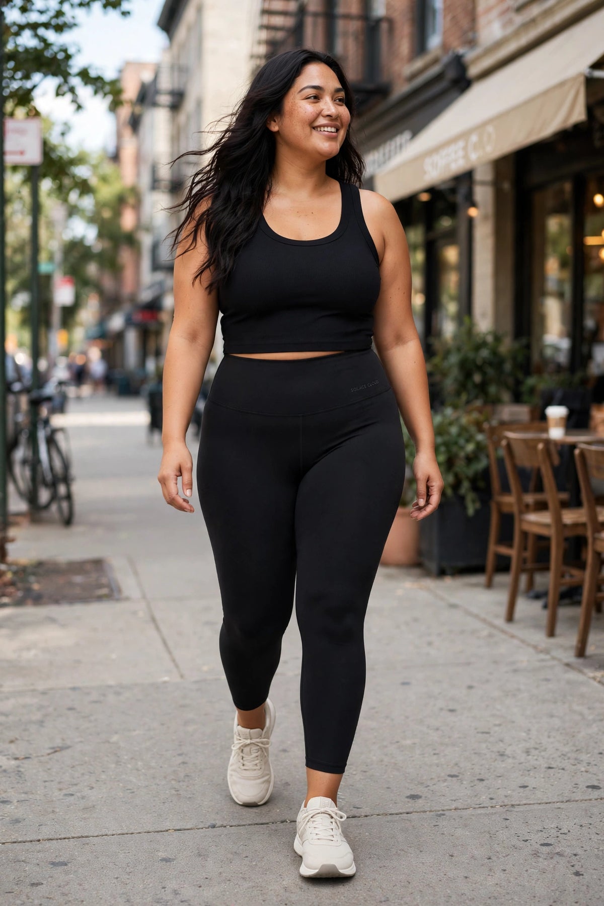 Solace Cloud High-Waisted Legging - Black - lifestyle