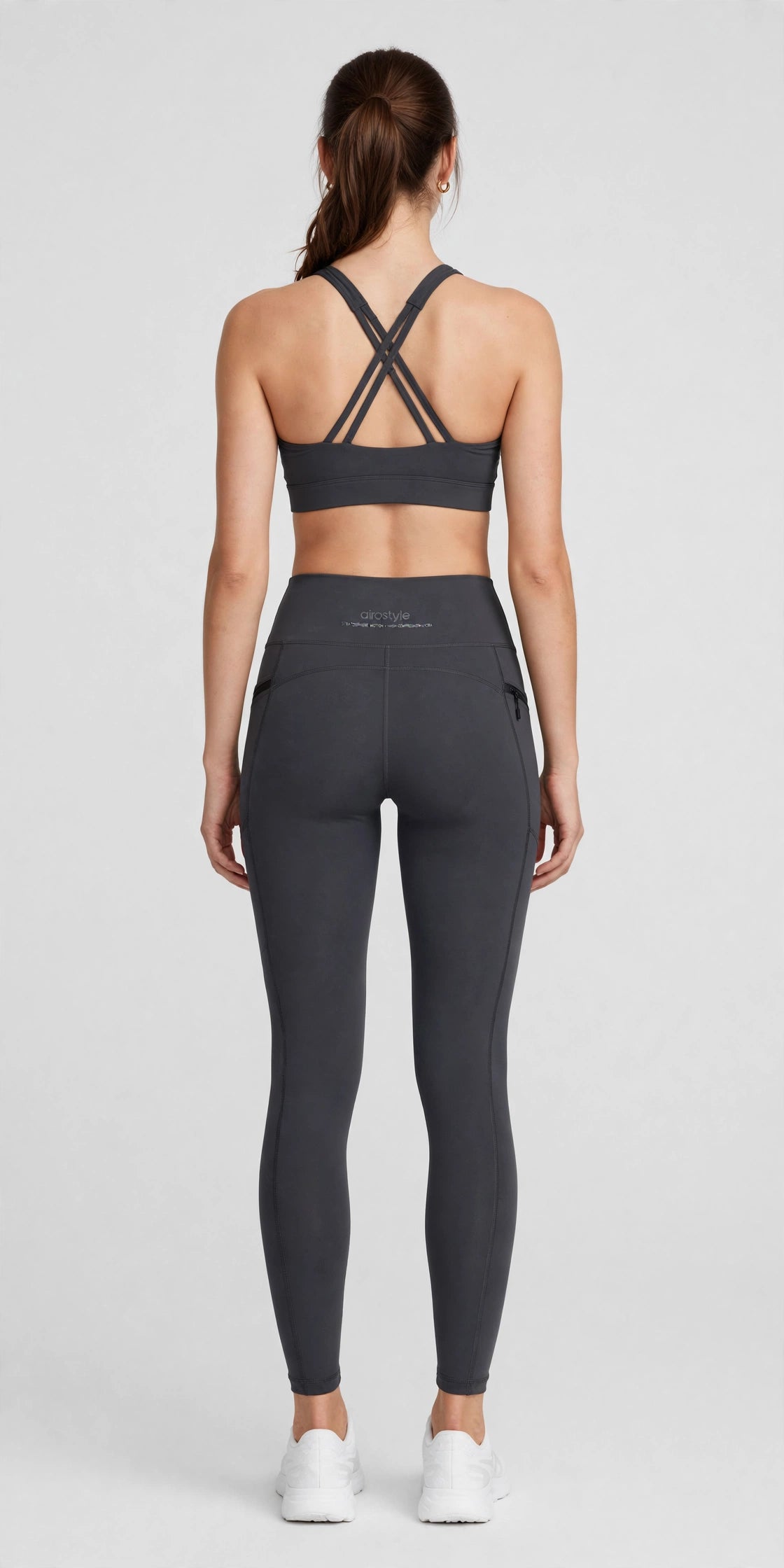 Stratosphere Motion Legging - Charcoal - back