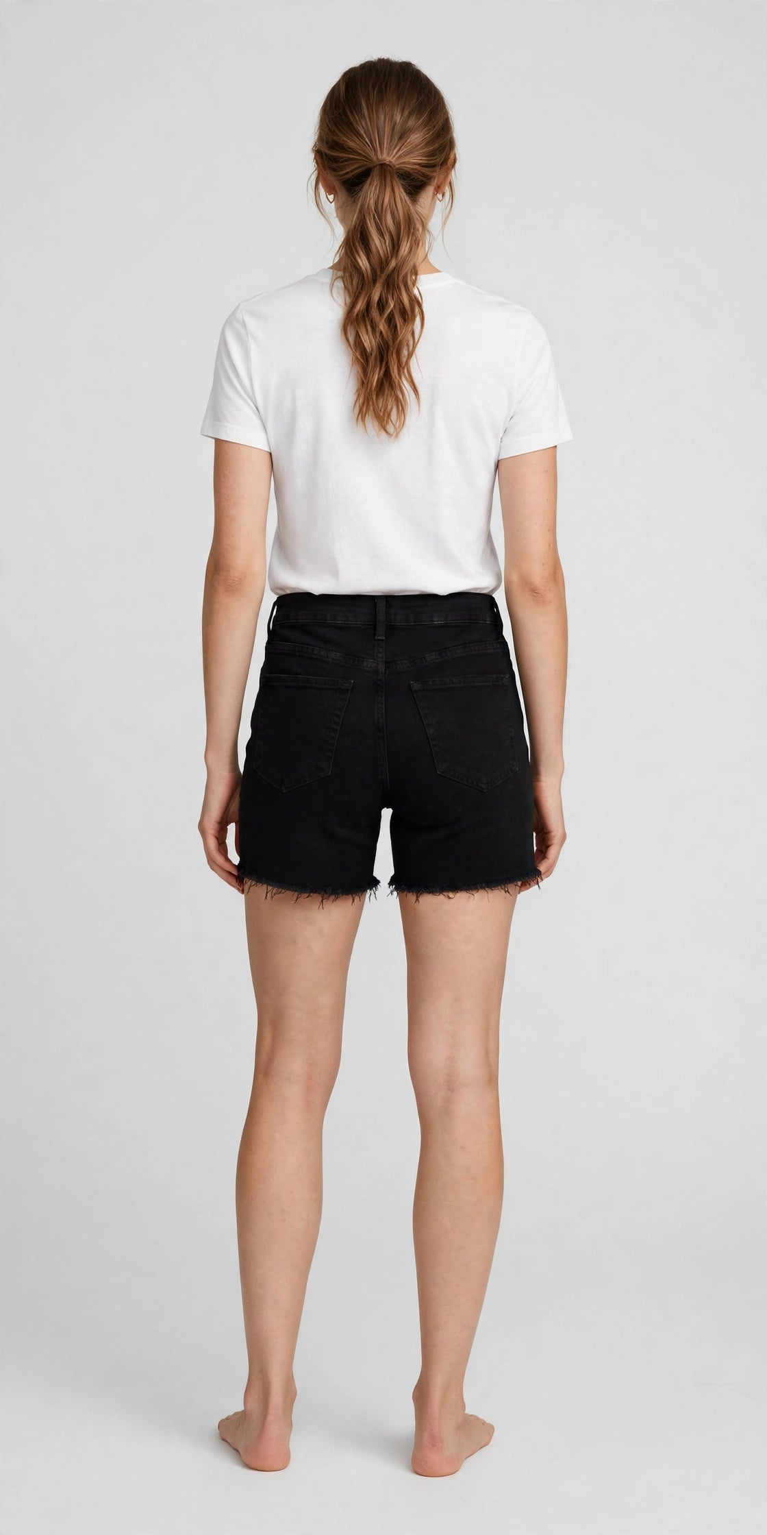 Stride Denim Short - Black - back