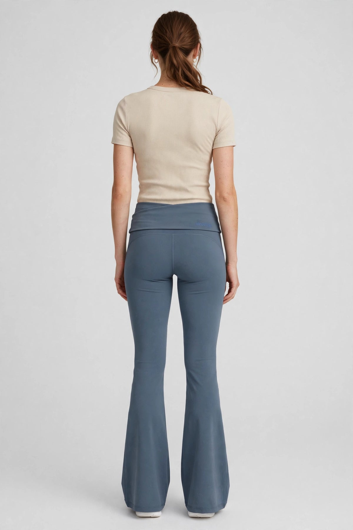 Stride Flare Yoga Pant - Slate - back