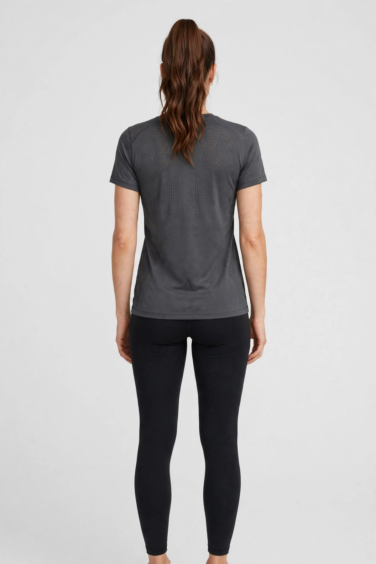 Stride Seamless Short Sleeve - Coral - back