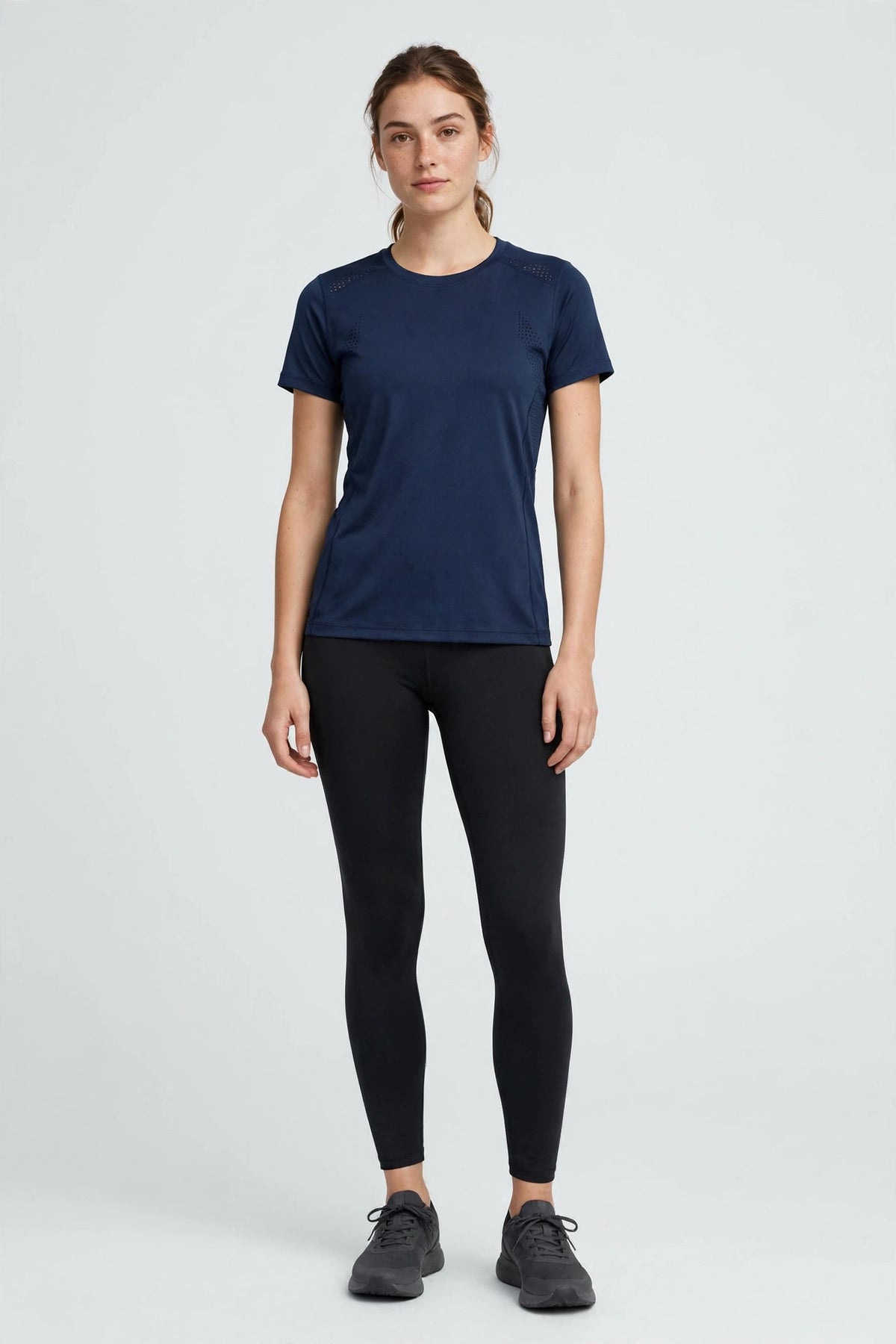 Stride Seamless Short Sleeve - Navy - front