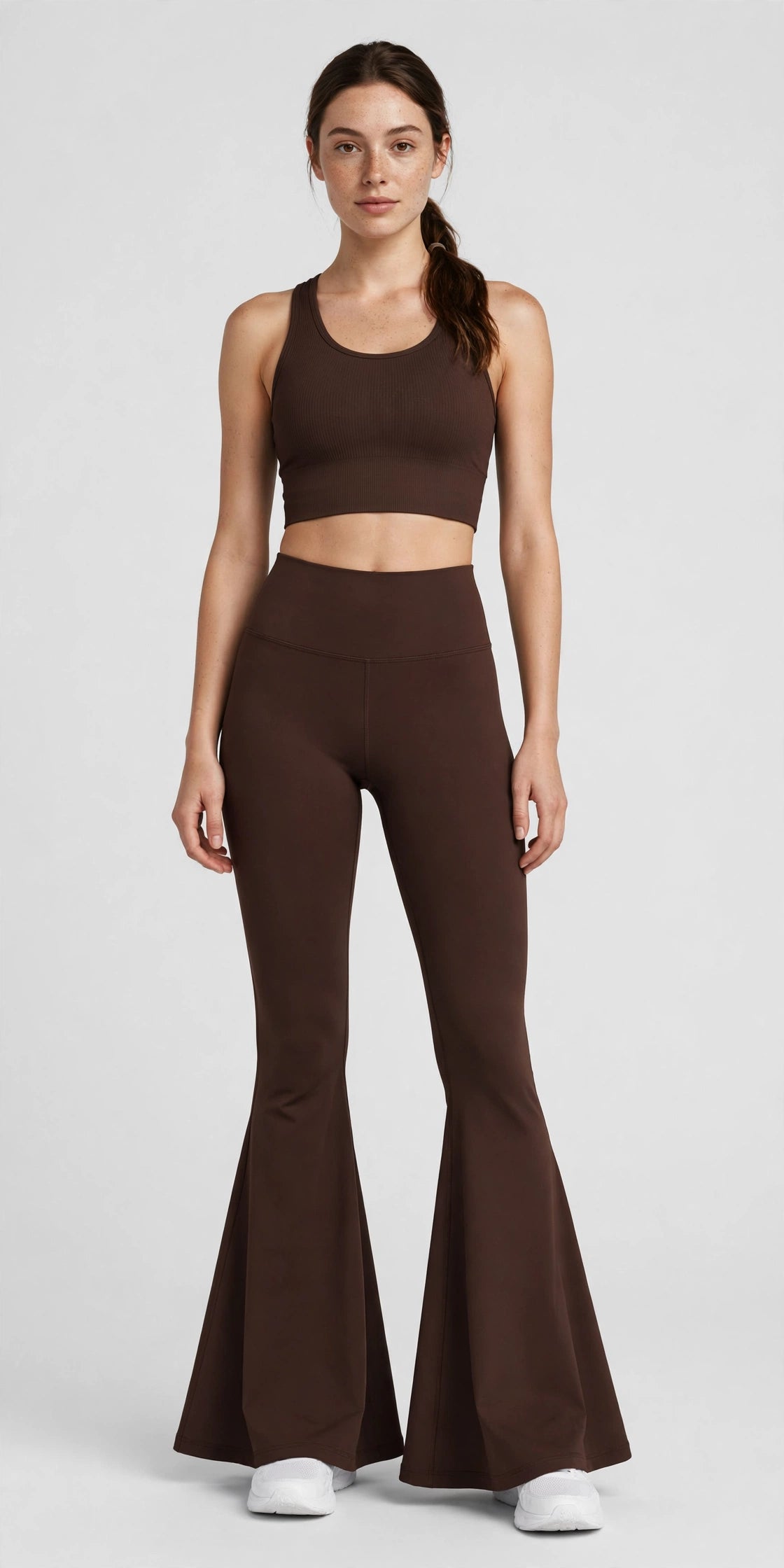 Vapor Flare Legging - Espresso - front