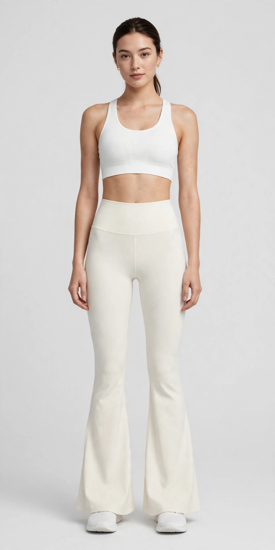 Vapor Flare Legging - Ivory - front