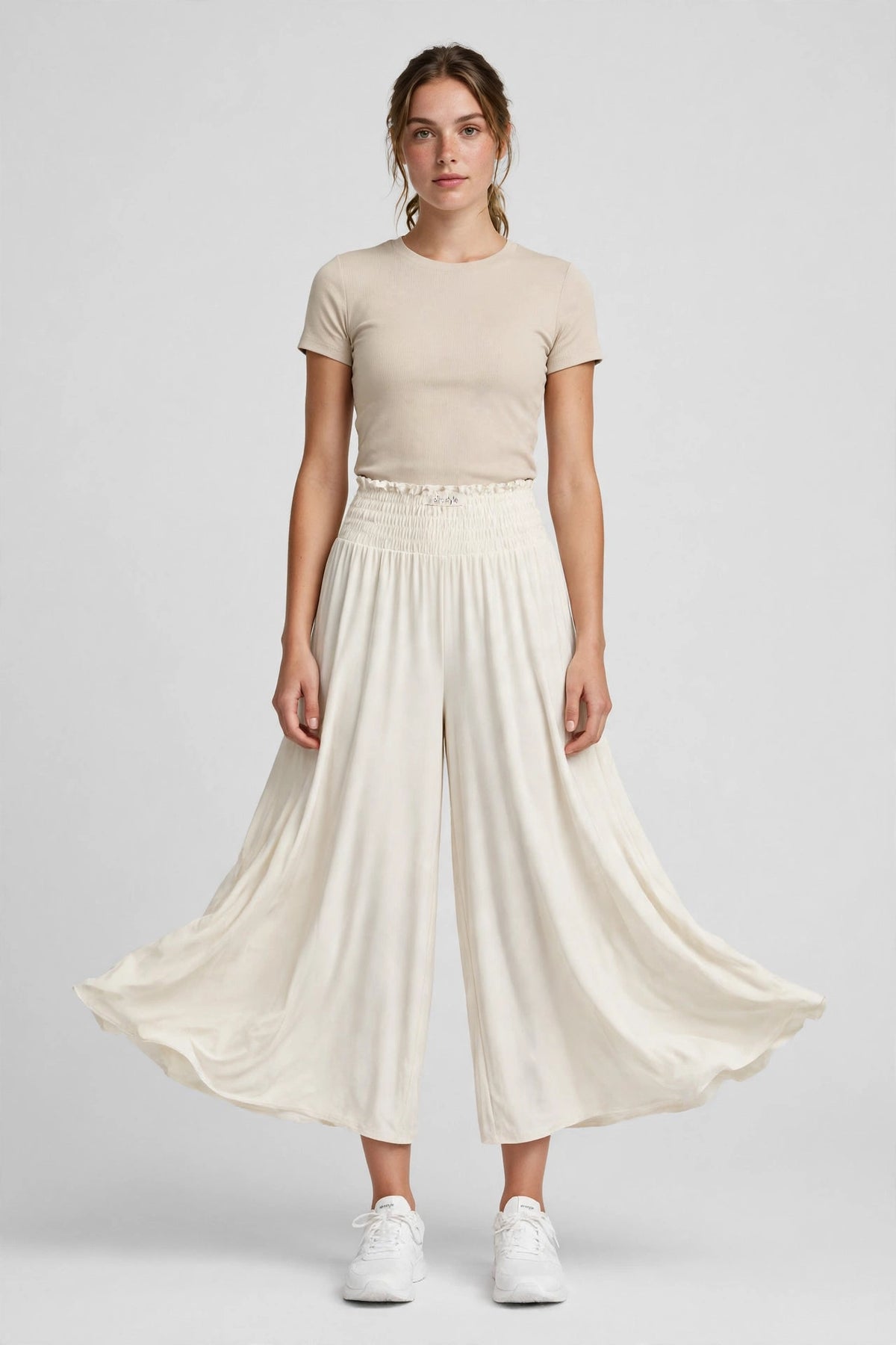 Zephyr Culotte - Ivory - front