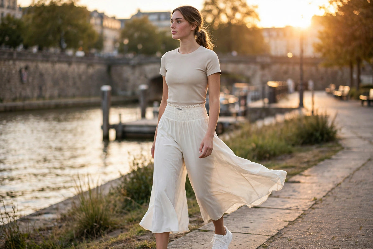 Zephyr Culotte - Ivory - lifestyle