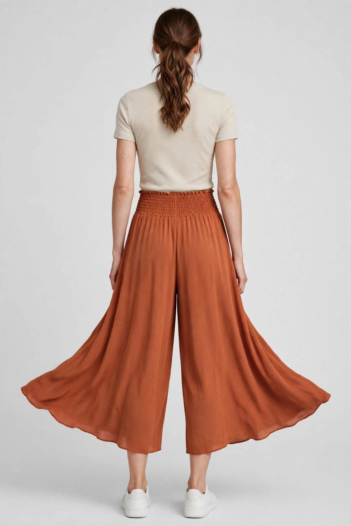Zephyr Culotte - Terracotta - back