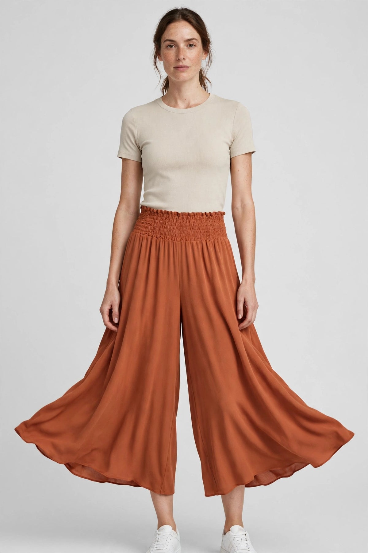 Zephyr Culotte - Terracotta - front