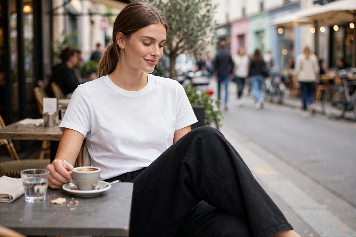 Zephyr Wide-Leg Jean - Black - lifestyle
