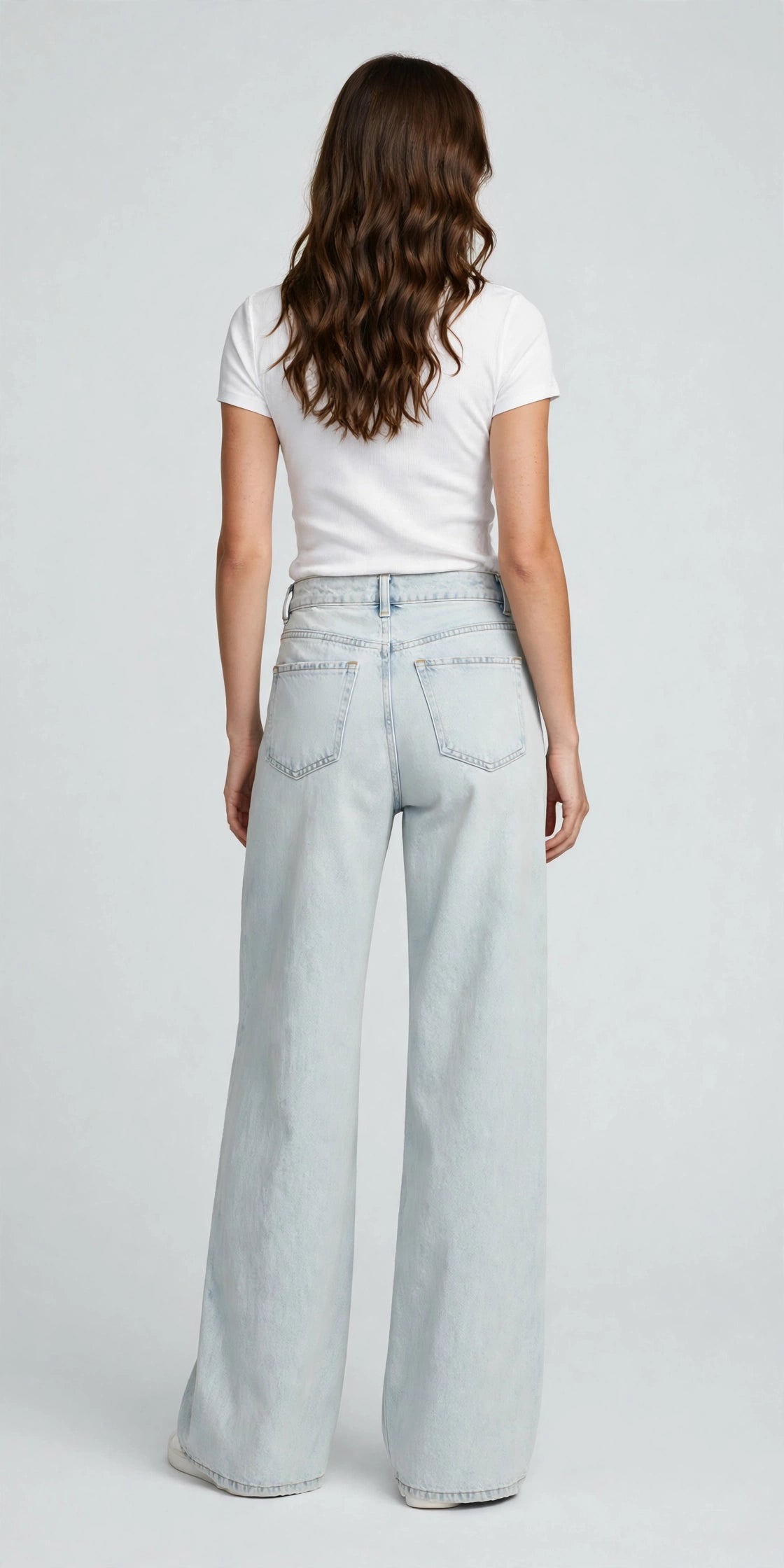 Zephyr Wide-Leg Jean - Light Wash - back