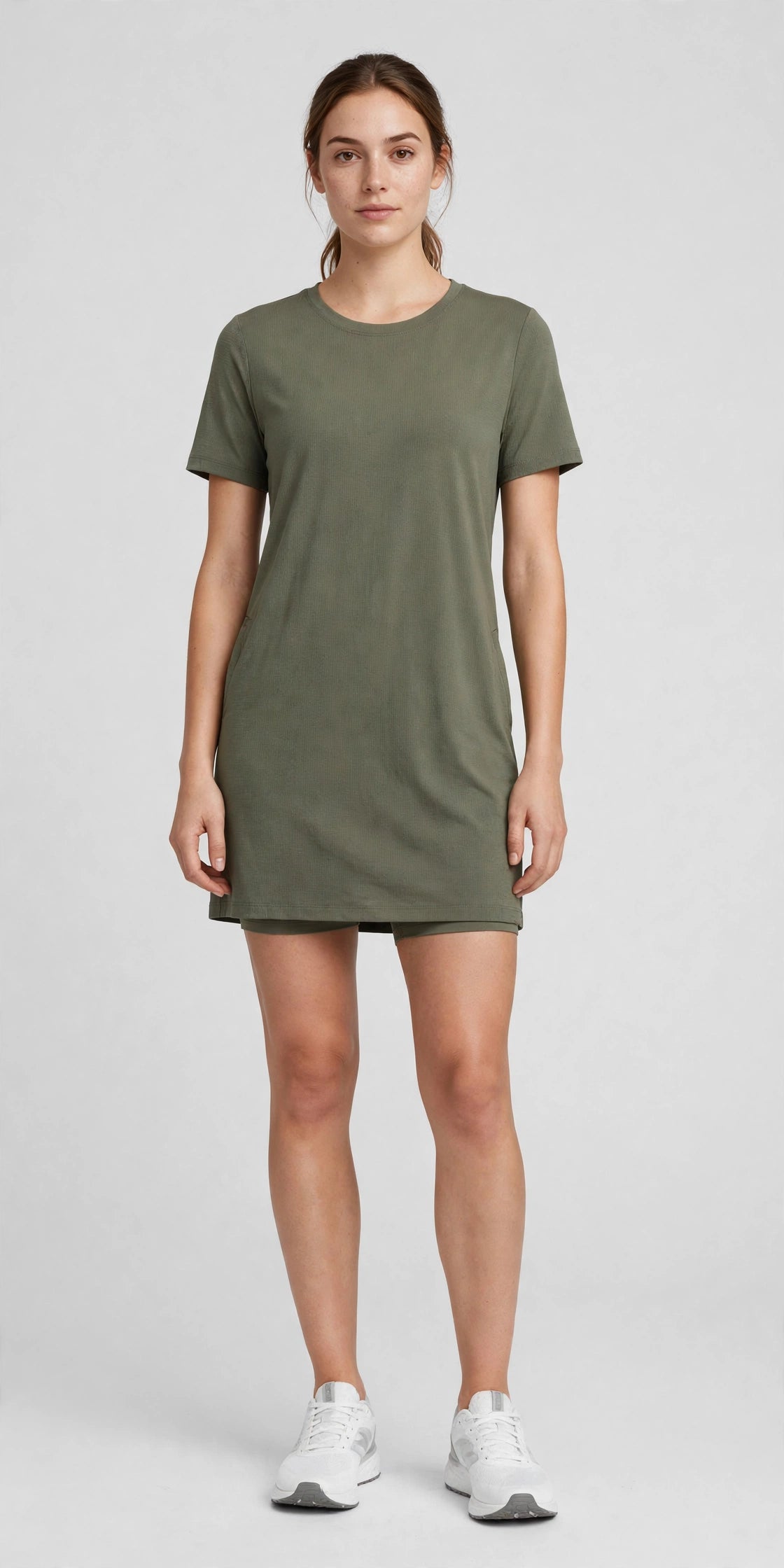 Mesa Mini Travel Dress - Olive - front