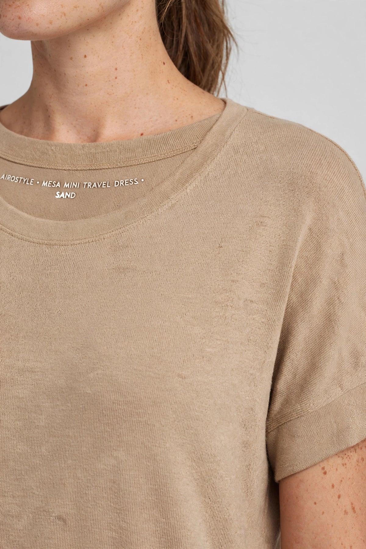Mesa Mini Travel Dress - Sand - detail