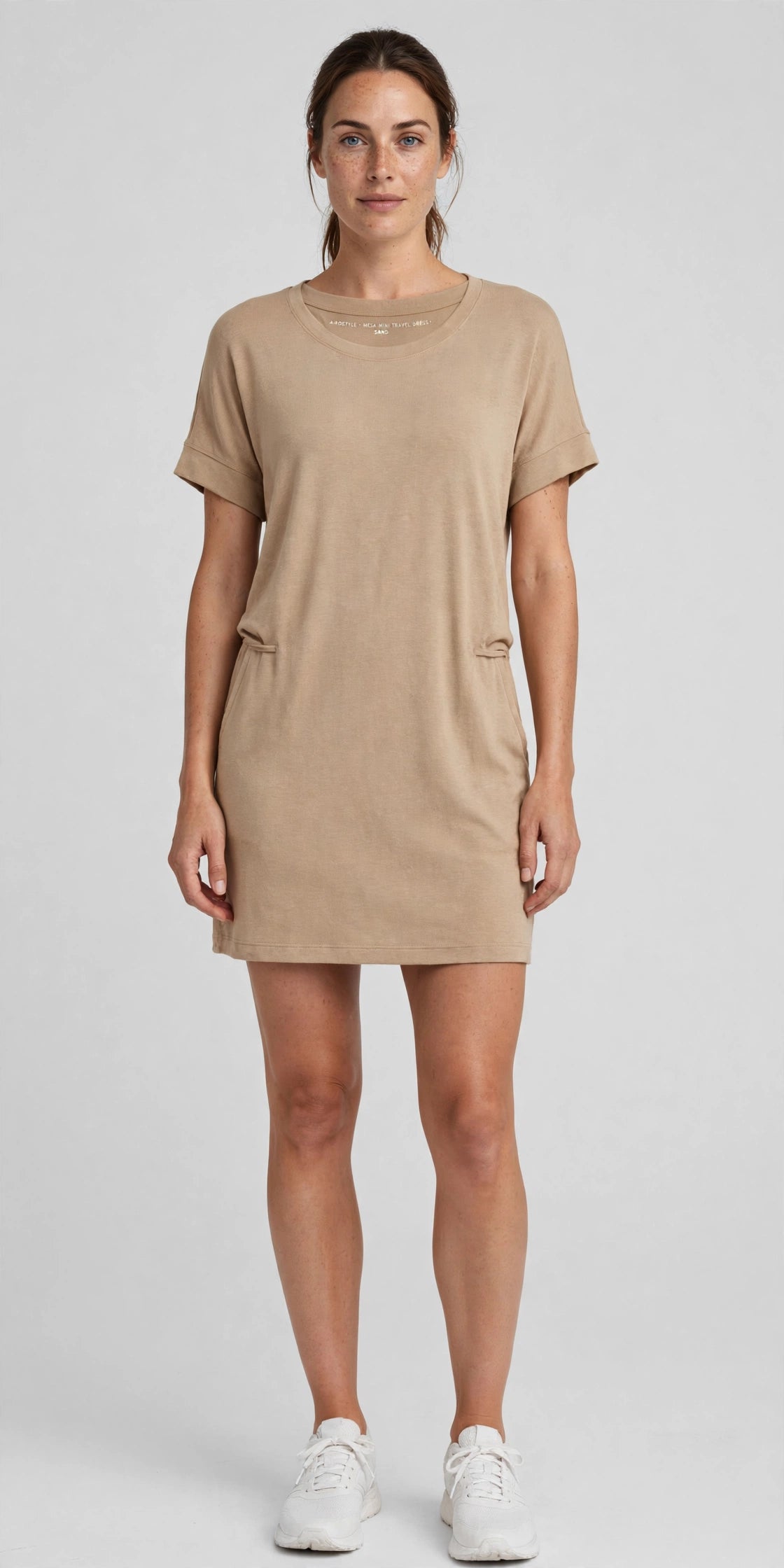Mesa Mini Travel Dress - Sand - front