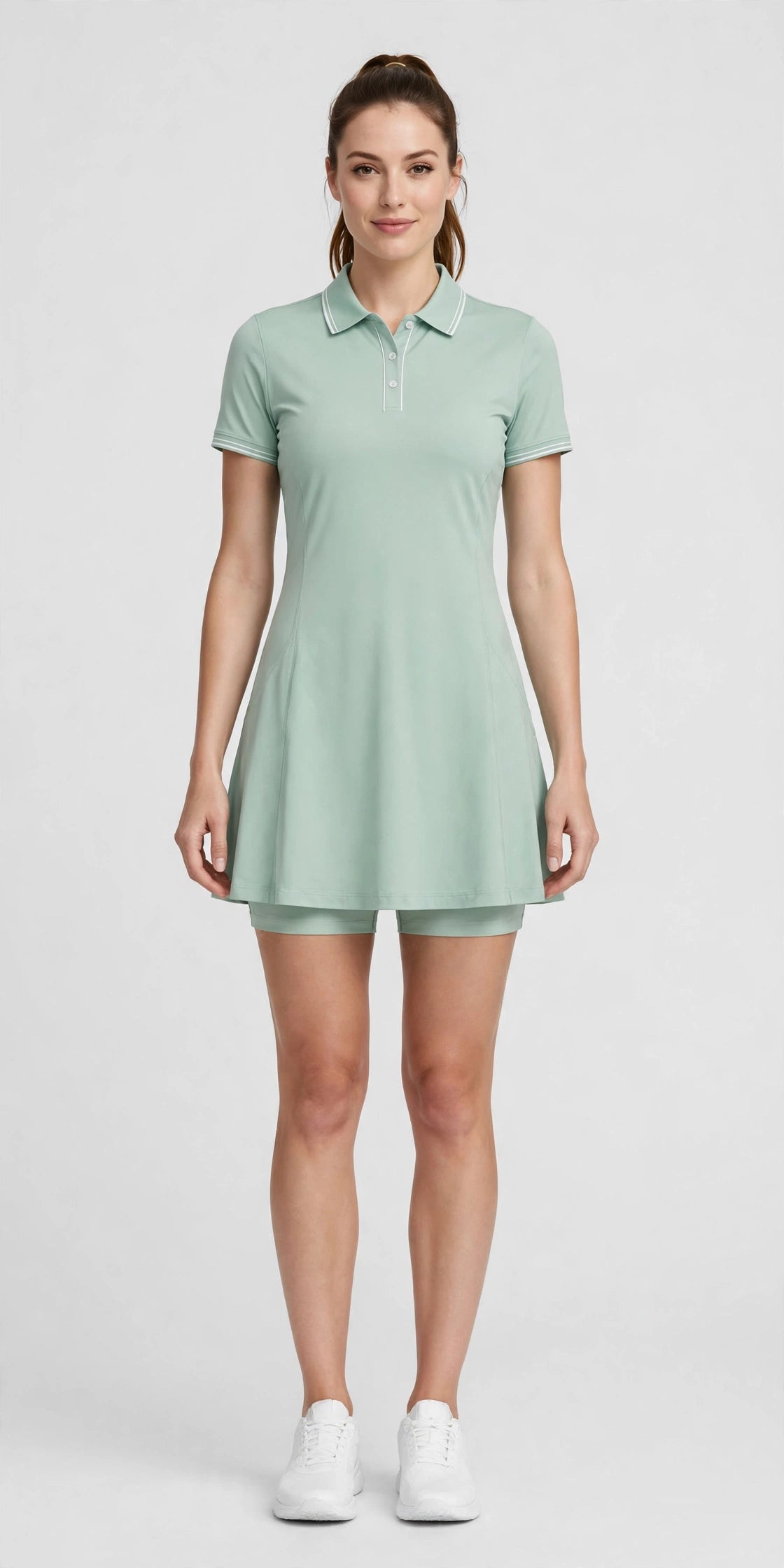 Zephyr Swing Golf Dress - Mint - front