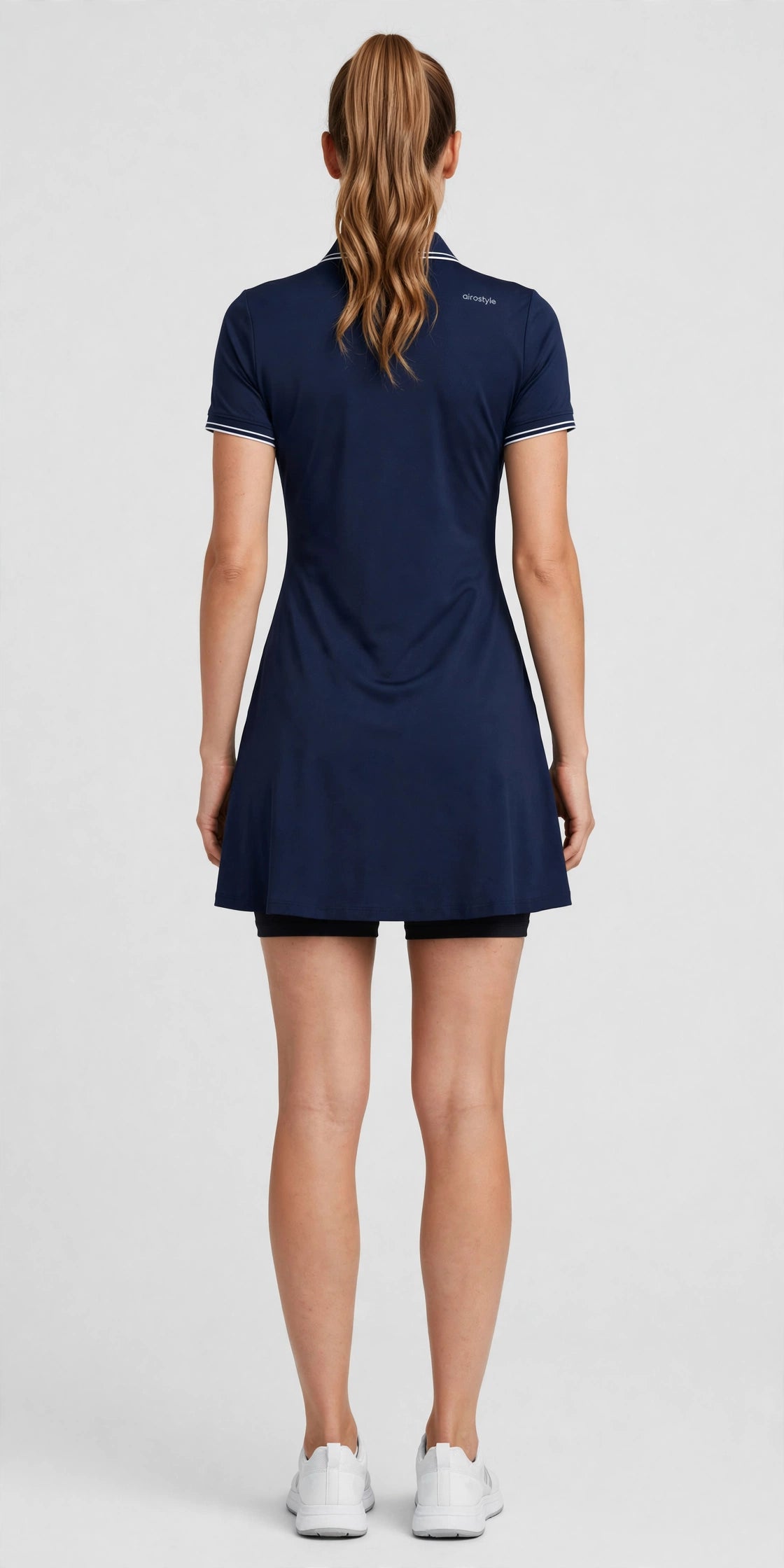Zephyr Swing Golf Dress - Navy - back